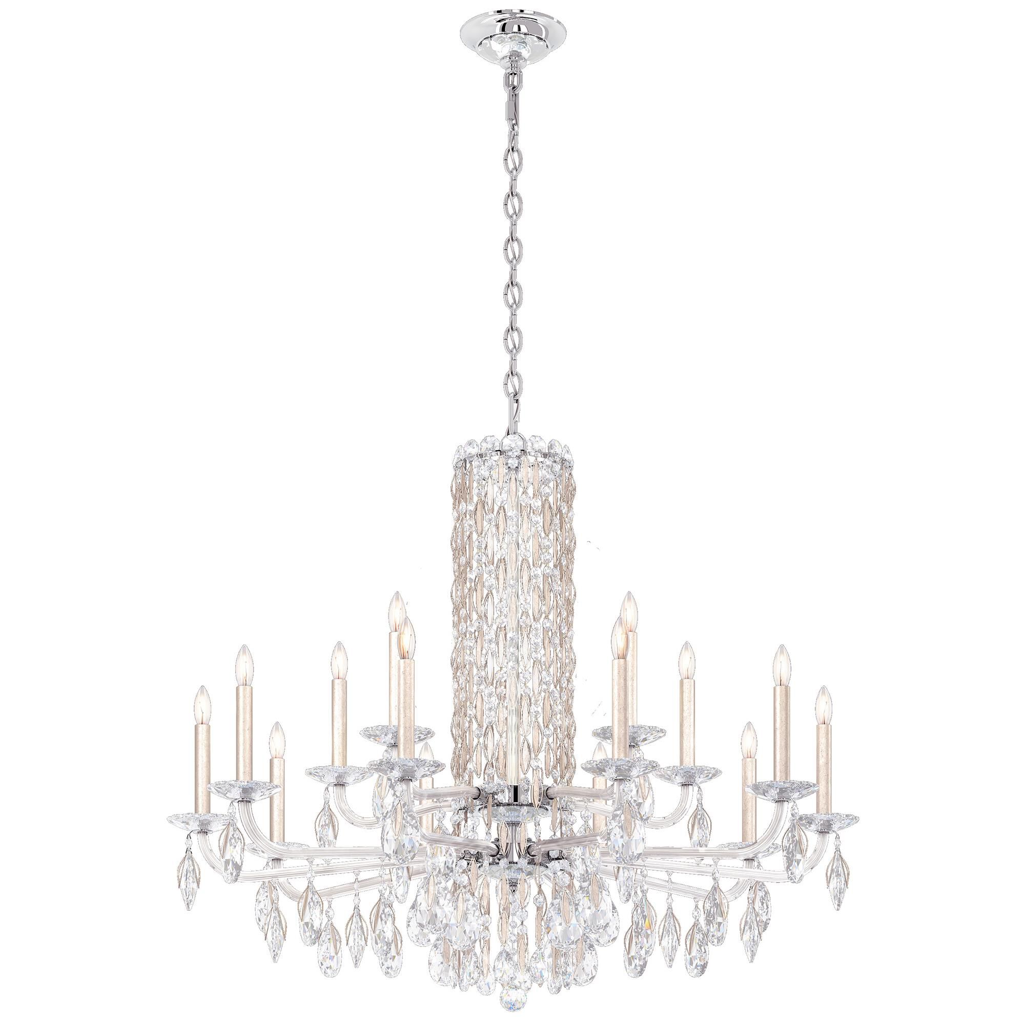 Shown in Antique Silver finish and Clear Radiance crystal
