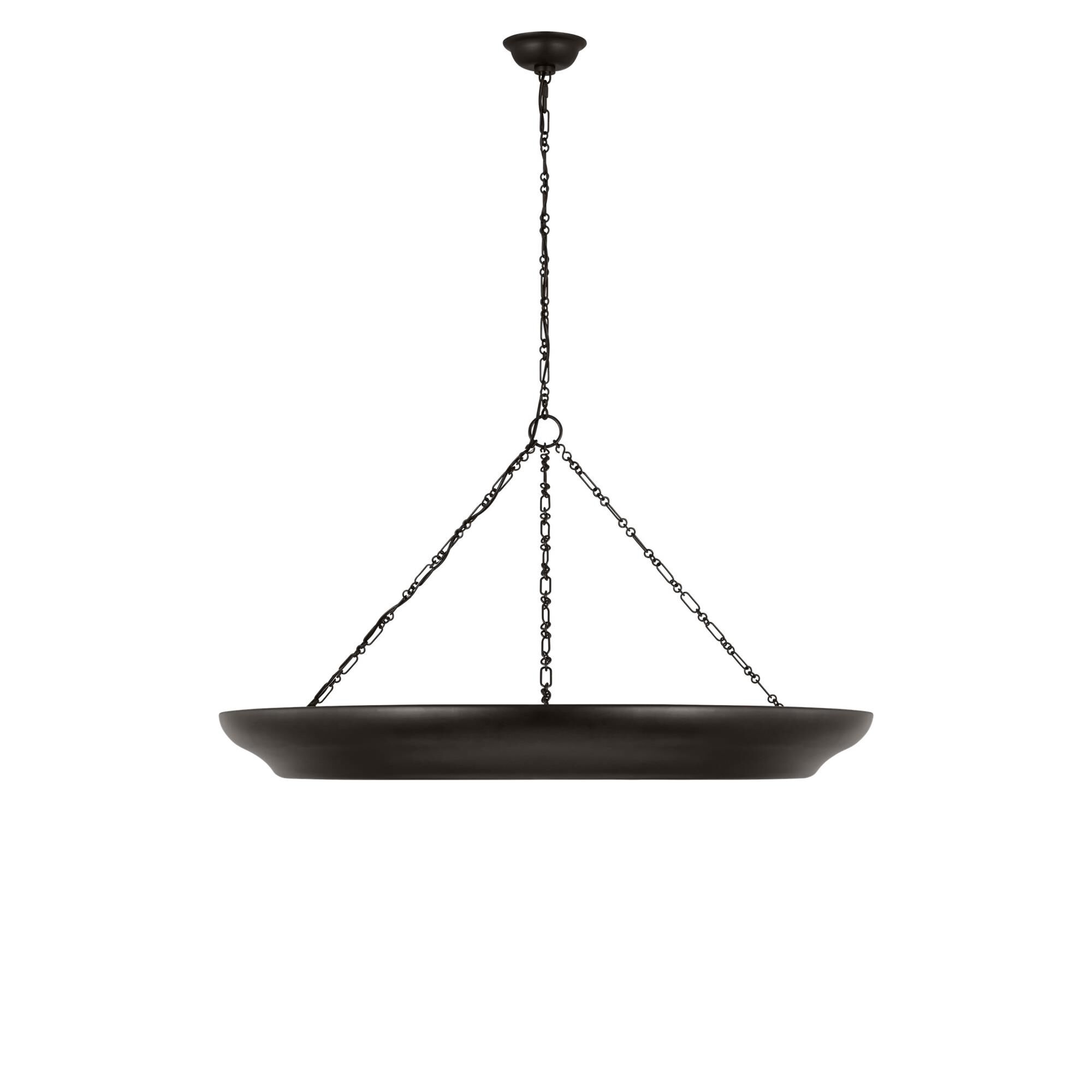 Shown in Aged Iron finish and Silk Screen White Inside, Clear Outside shade