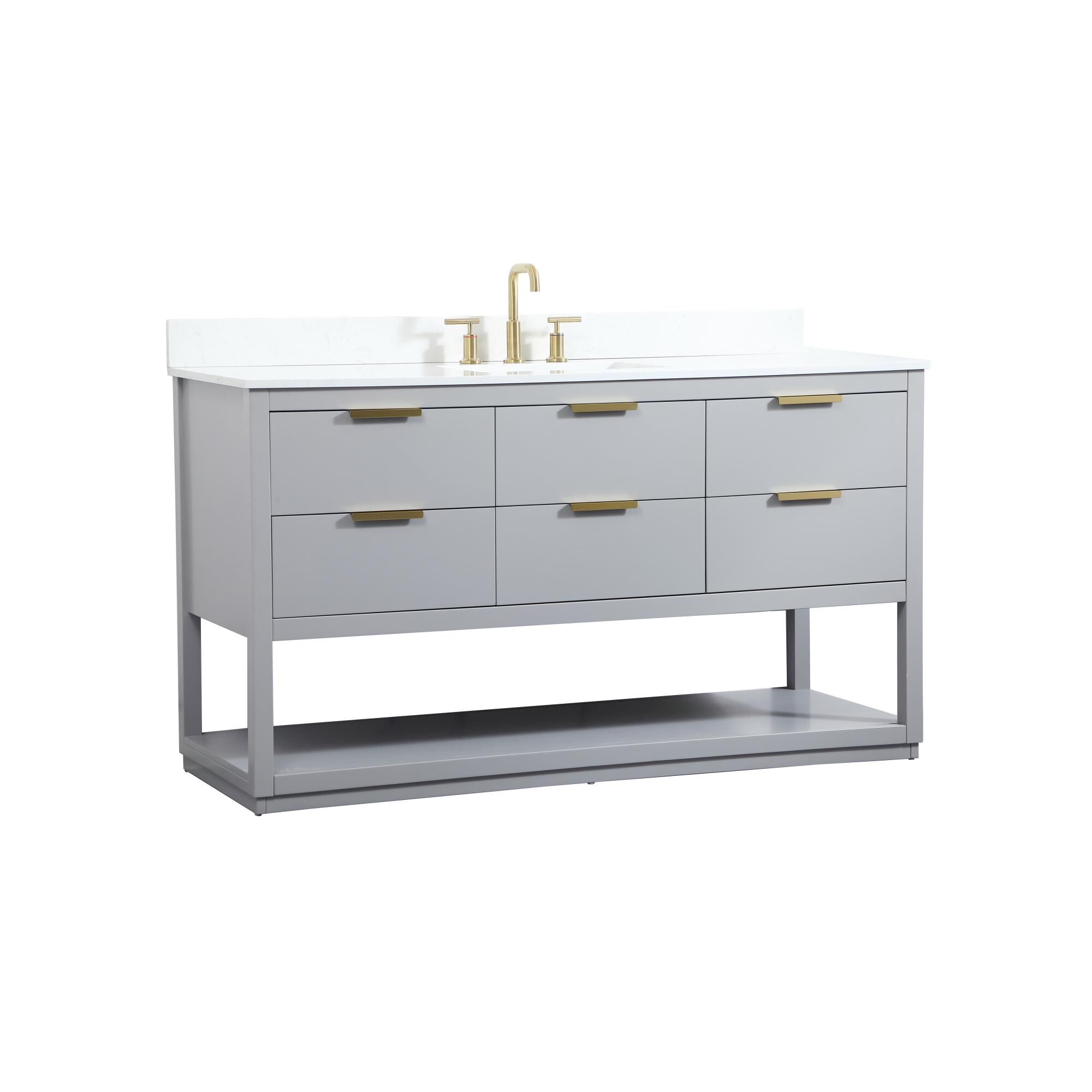 Shown in Grey finish