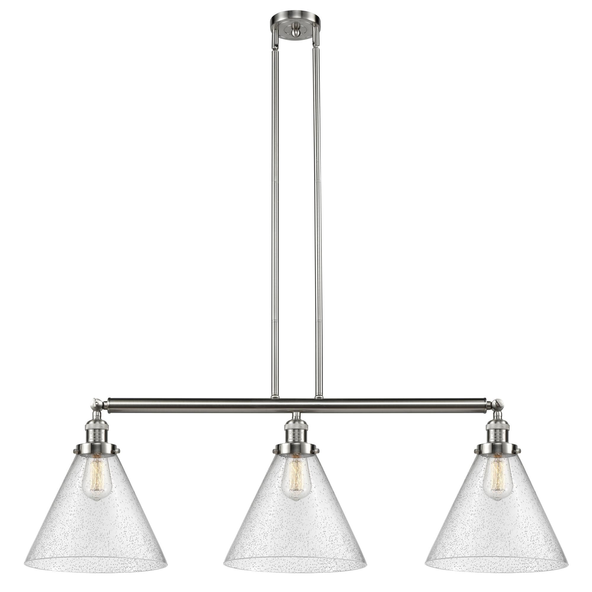 Bruno Marashlian X-Large Cone 44 Inch 3 Light Linear Suspension Light by Innovations Lighting