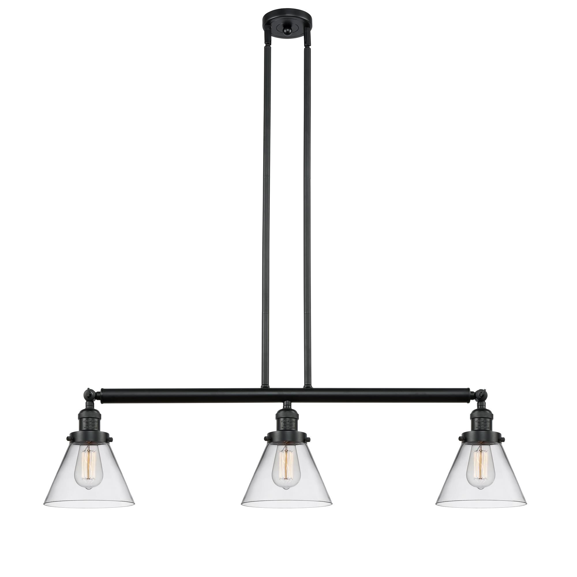 Shown in Matte Black finish and Clear glass