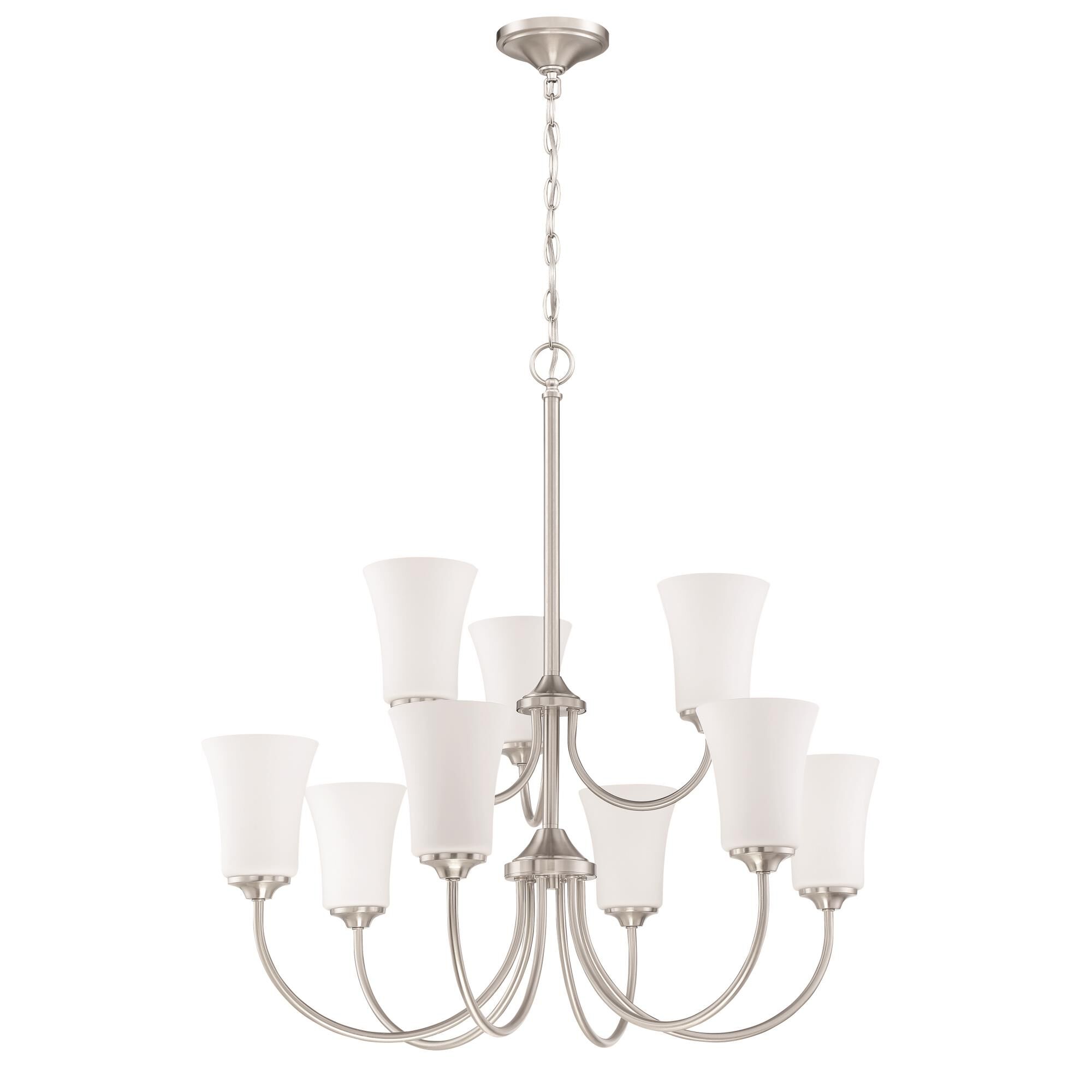 Gwyneth 32 Inch 9 Light Chandelier by Craftmade