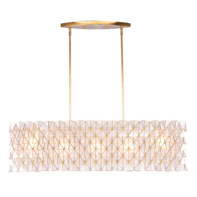 Flair Medium Linear Chandelier by Kalco