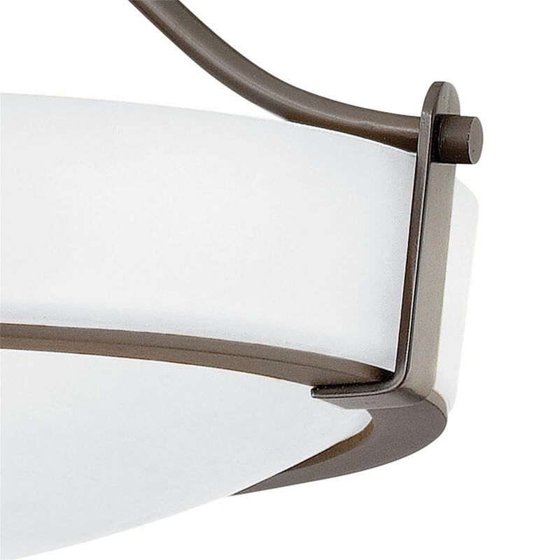 Hathaway 21 Inch 4 Light Semi Flush Mount by Hinkley