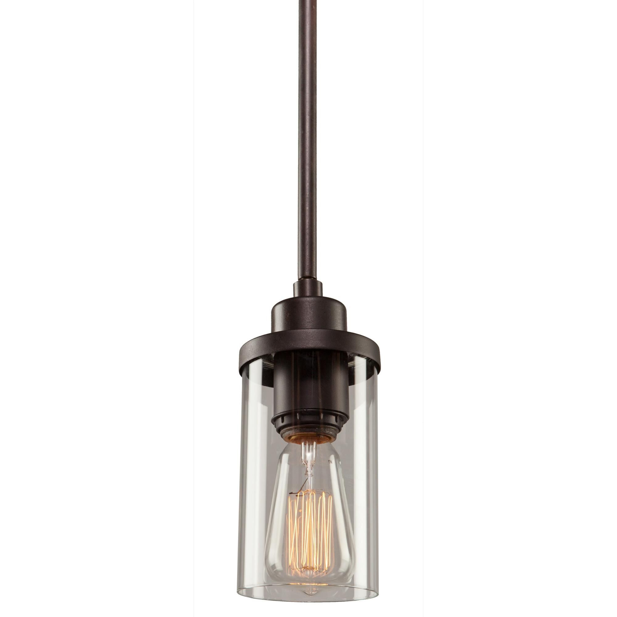 Shown in Oil Rubbed Bronze finish and Clear glass
