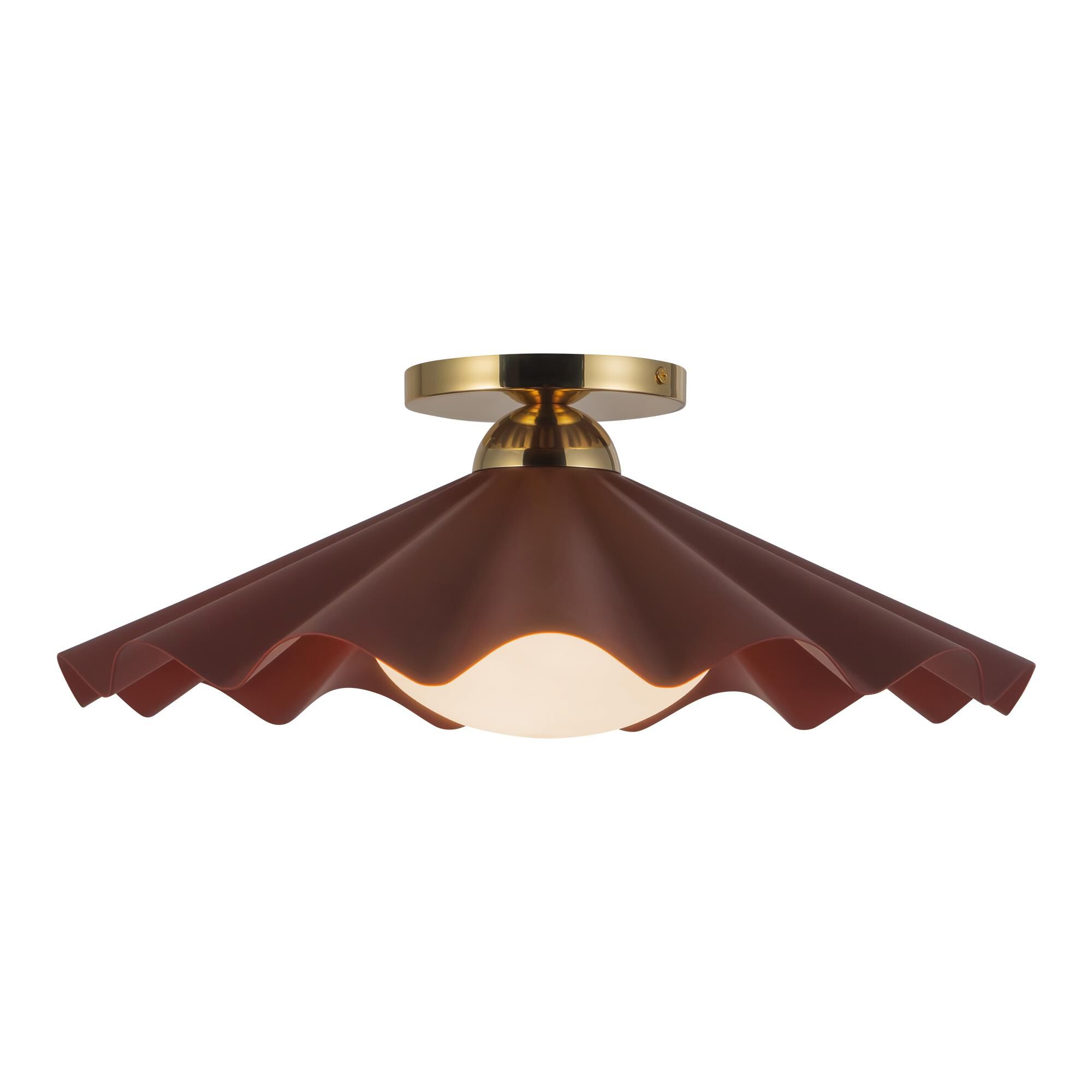 Jason Koharik Furrow 16 Inch Semi Flush Mount by Alora Lighting