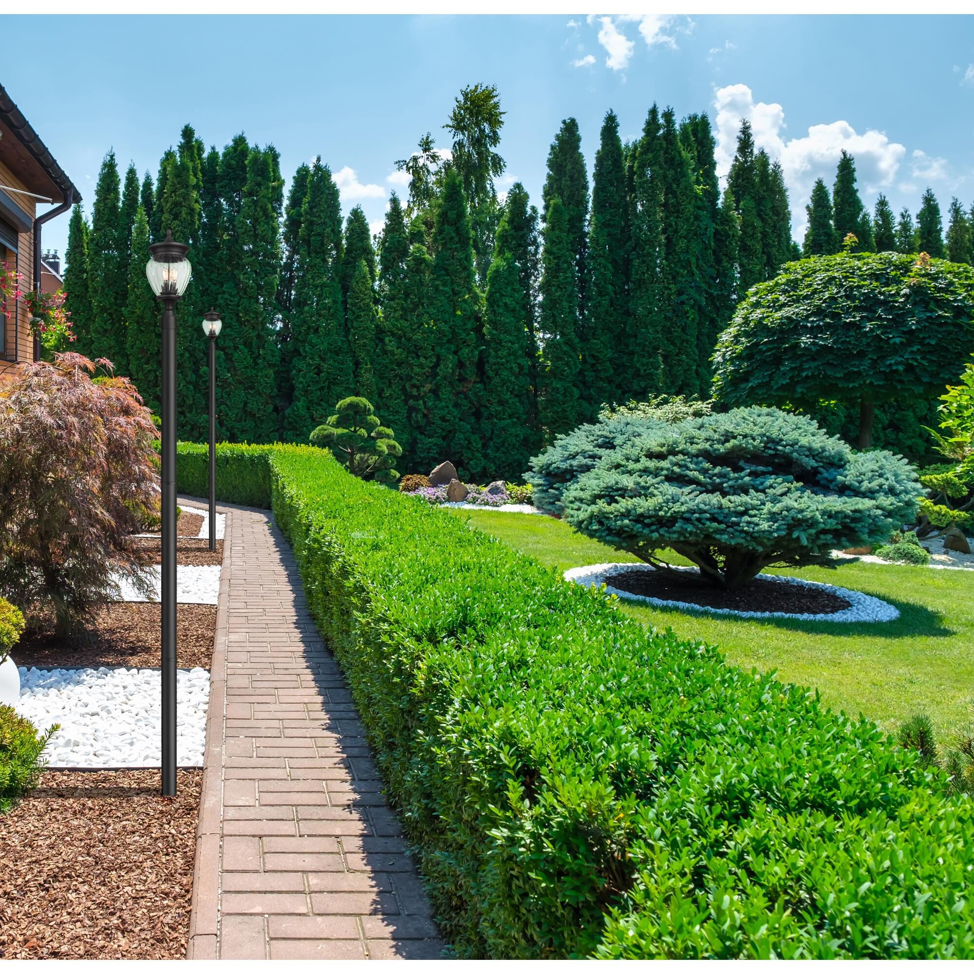 Shown in Black finish and Clear Ribbed glass and Clear Ribbed shade