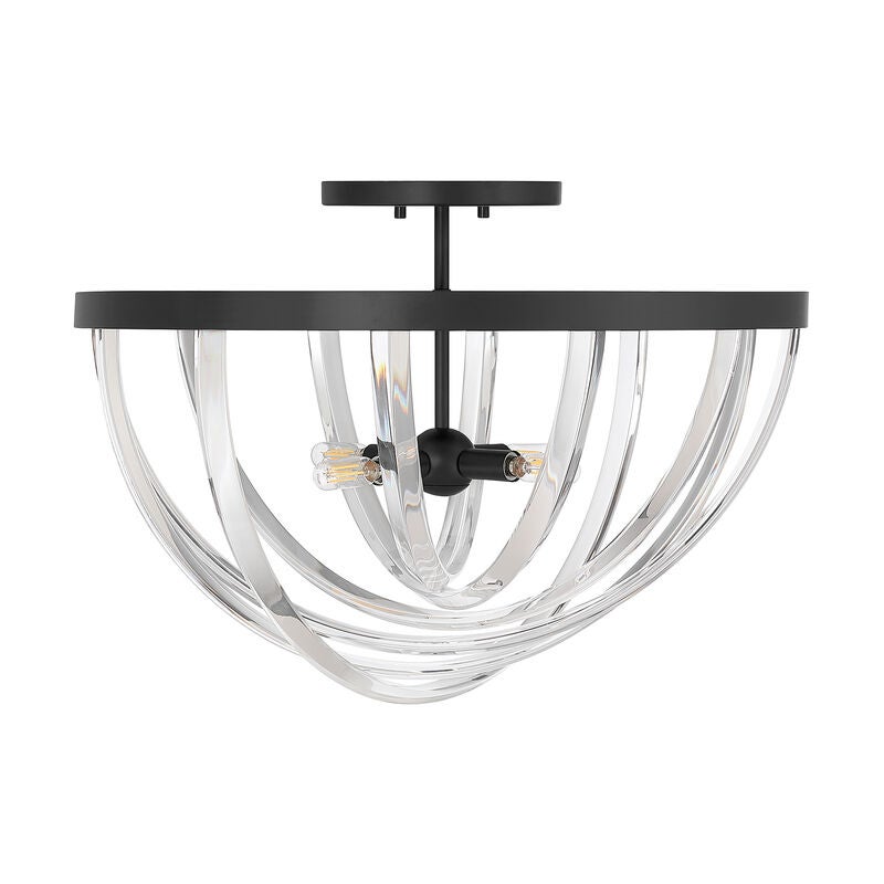 Jennings 24 Inch Semi Flush Mount by Savoy House