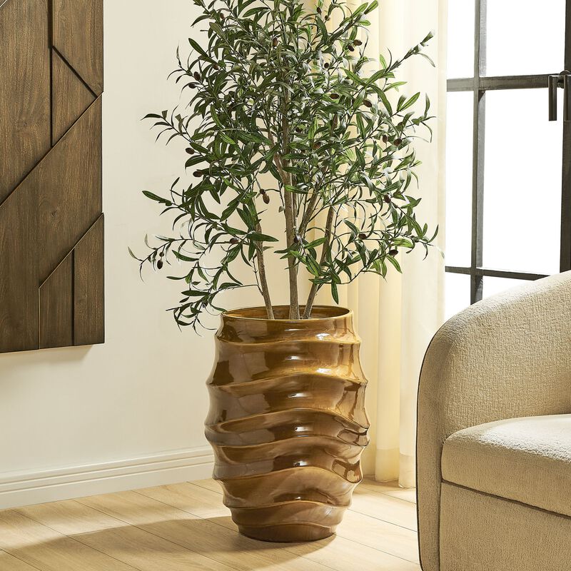 Canyon Wave Planter by Uttermost