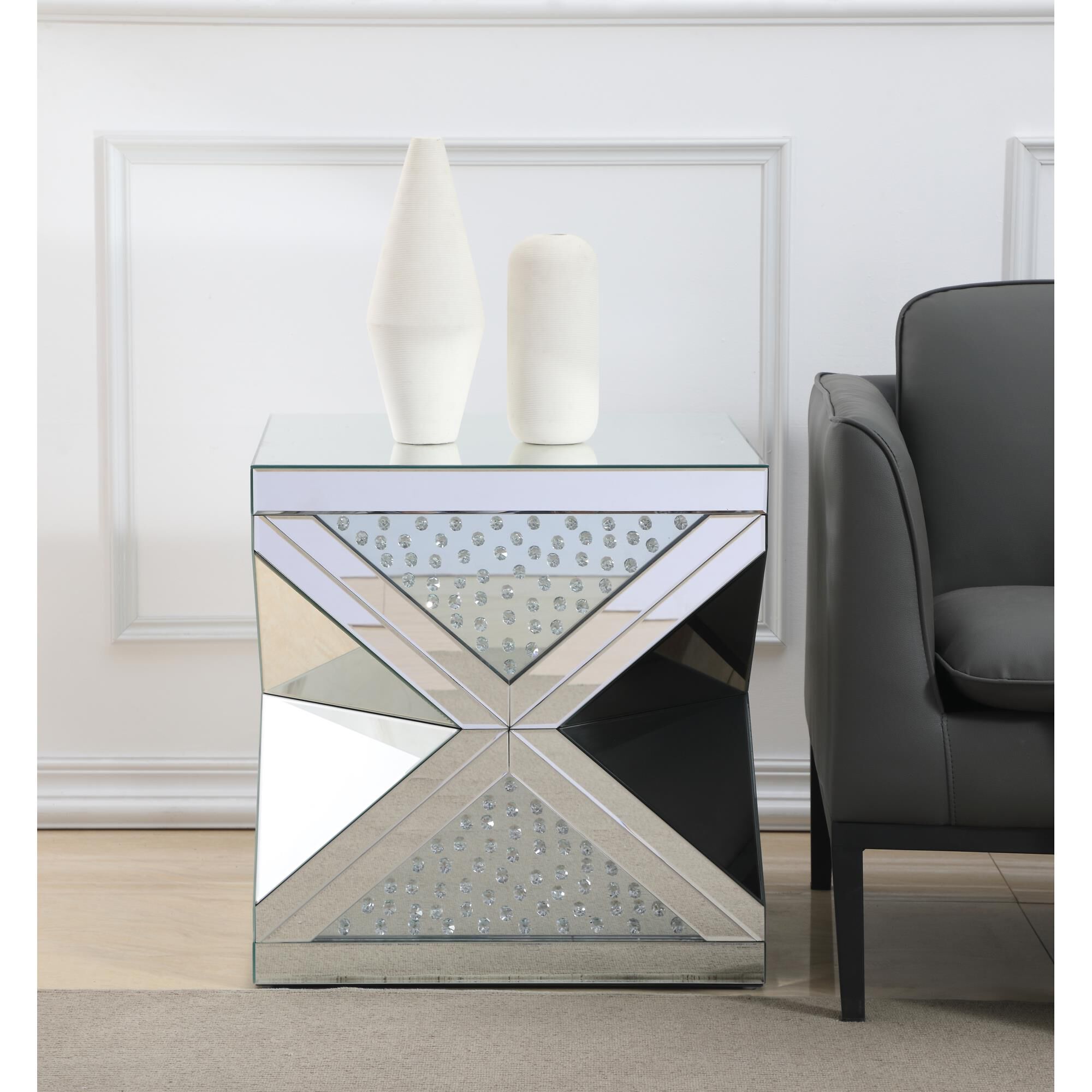 Modern End Table by Elegant Decor