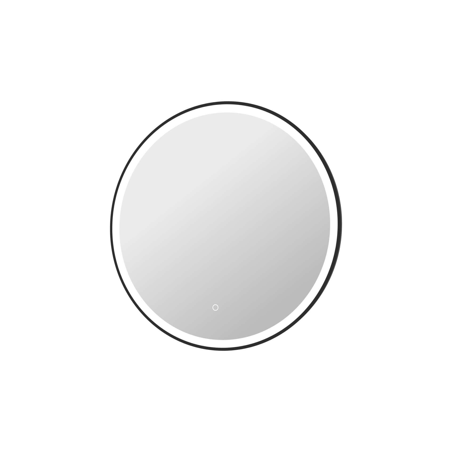 Harmoni 32 Inch Round LED Lighted Mirror by Elegant Decor