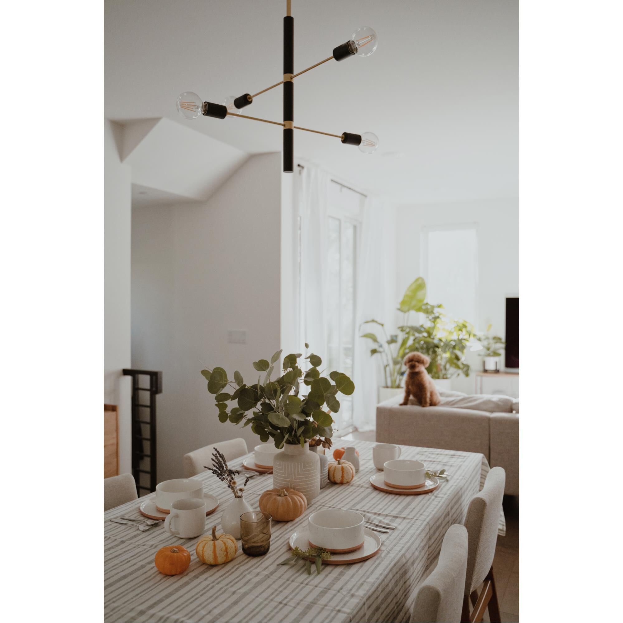 Shown in Aged Brass finish and Black accent