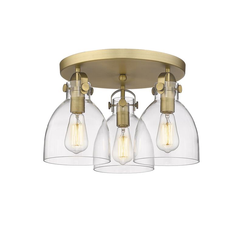 Bruno Marashlian Newton Bell 19 Inch 3 Light Flush Mount by Innovations Lighting