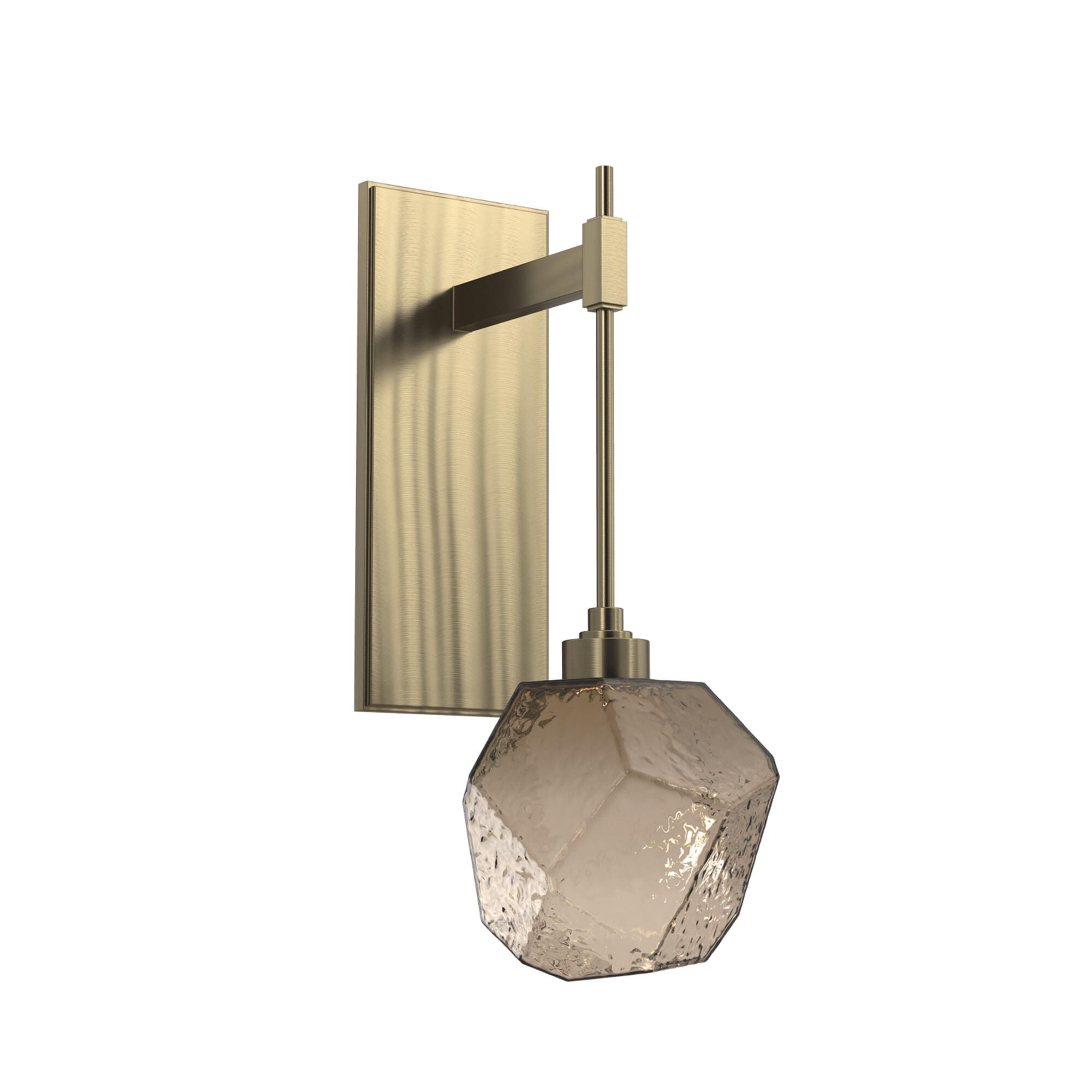 Shown in Novel Brass finish and Blown Gem Bronze glass