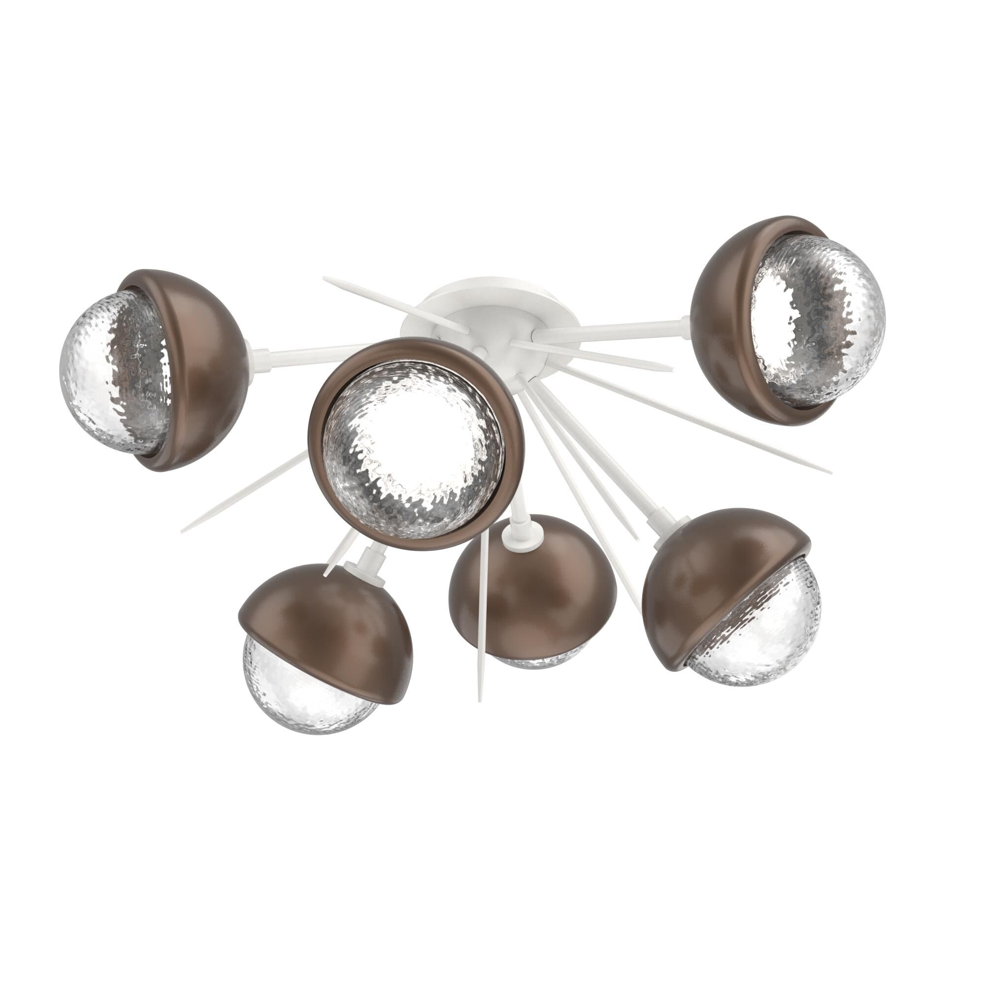 Levi Wilson Cabochon 28 Inch Semi Flush Mount by Hammerton Studio