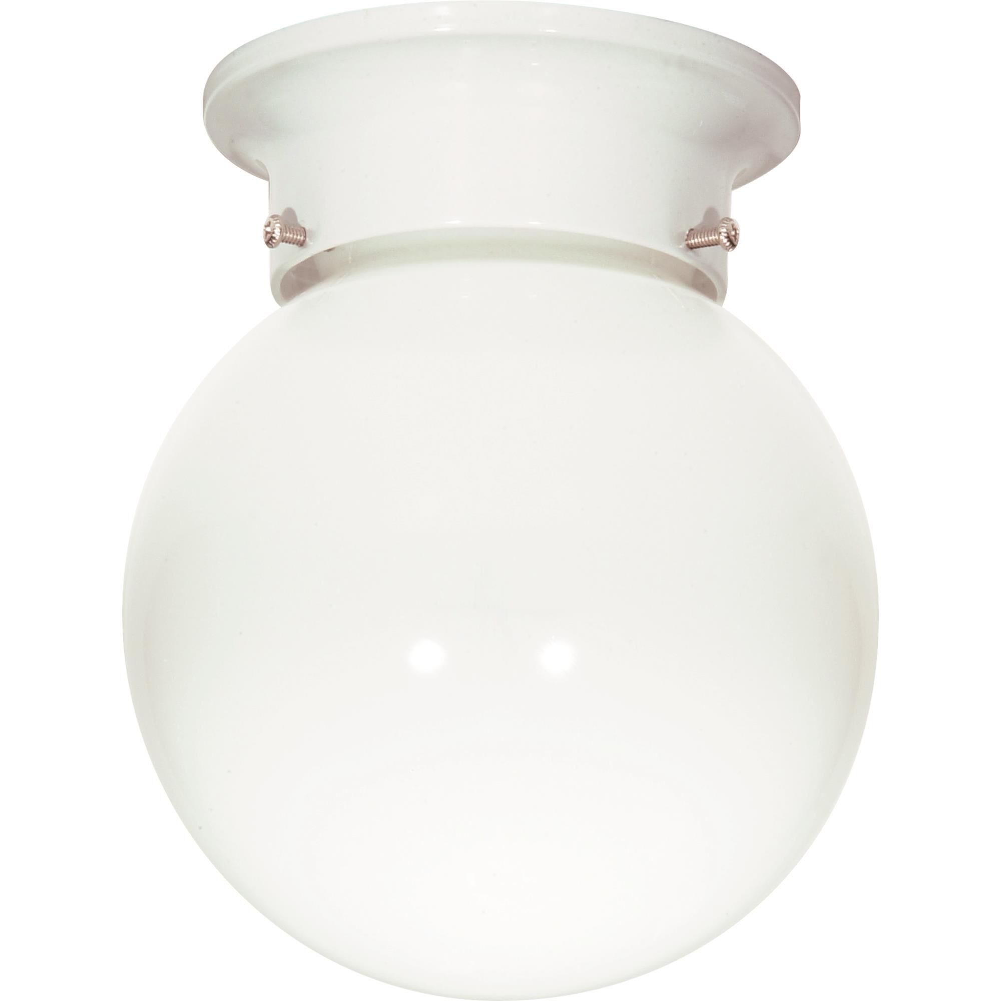 Shown in White finish and White Ball glass