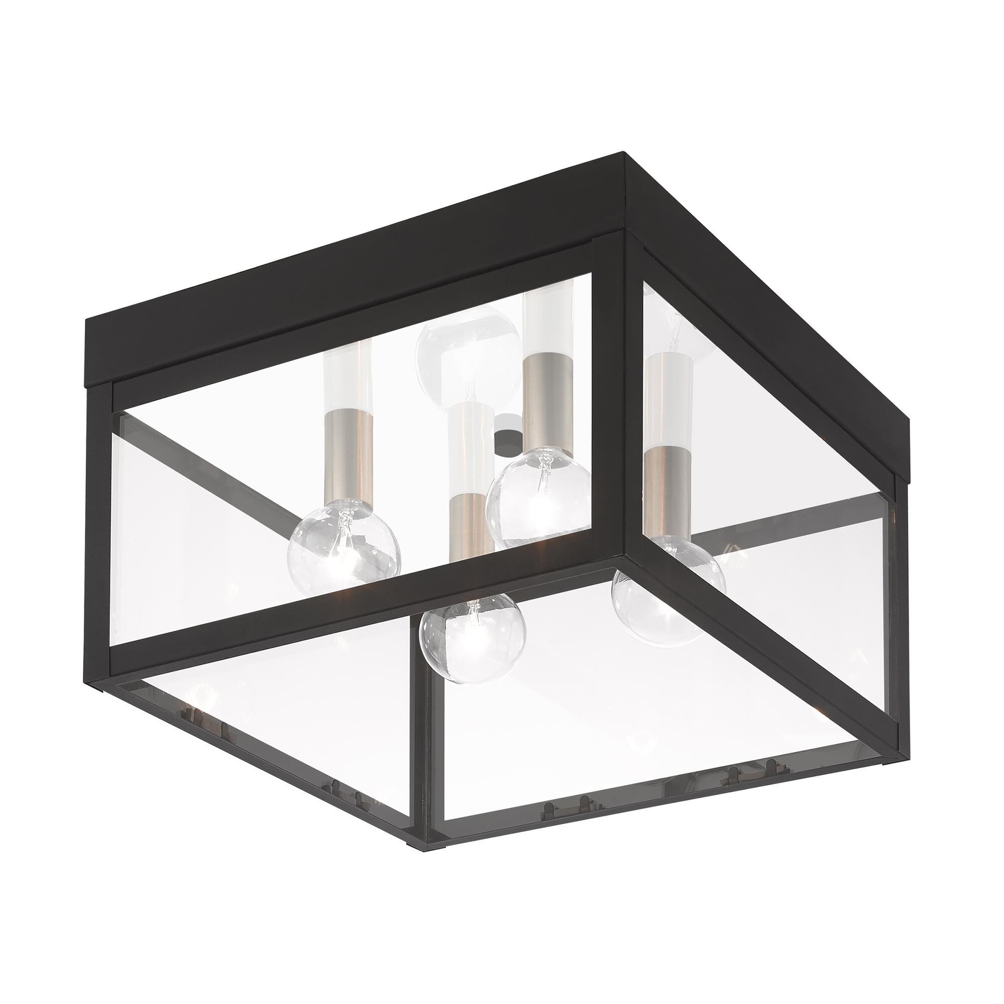 Nyack 10 Inch 4 Light Outdoor Flush Mount by Livex Lighting