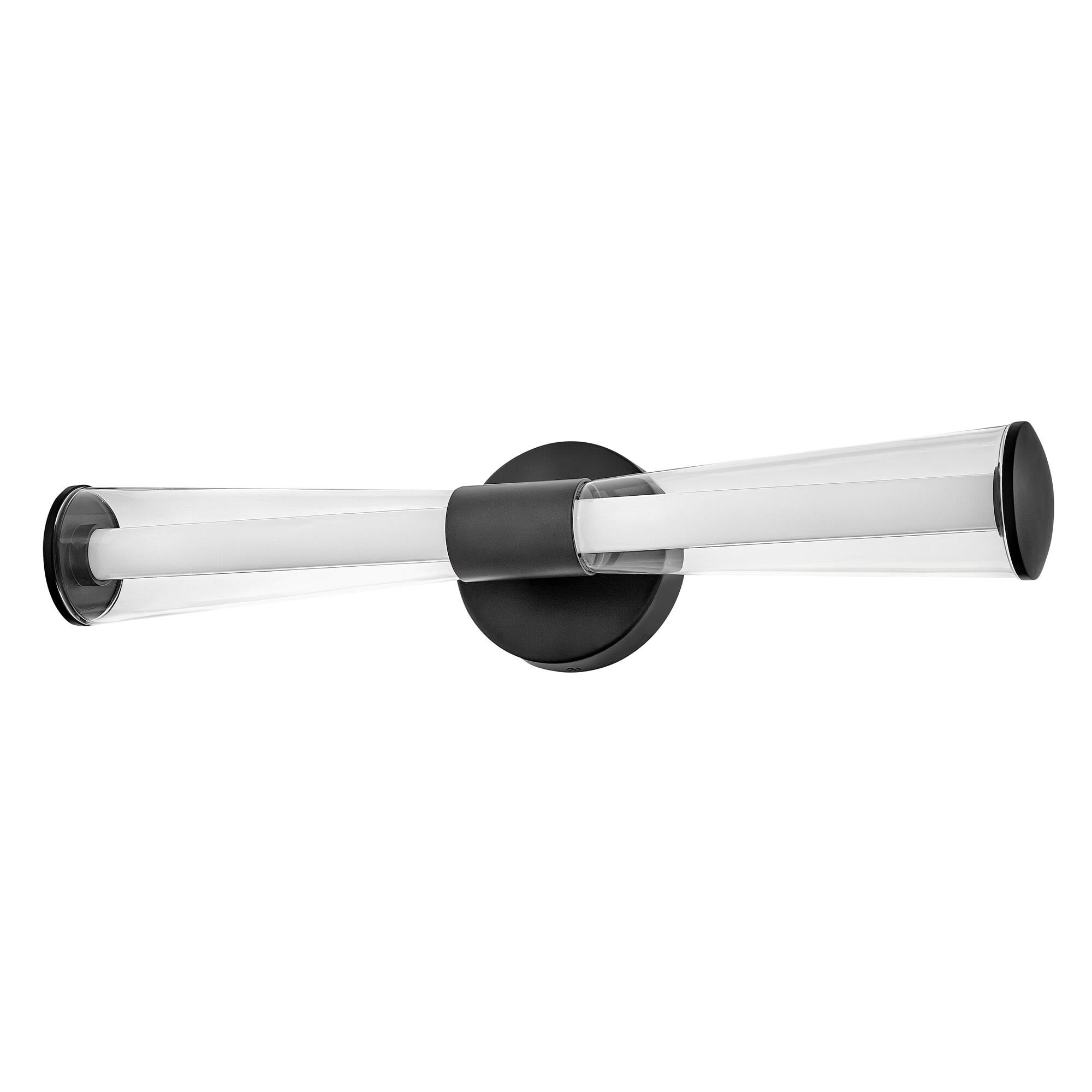 Shown in Black finish and Clear glass