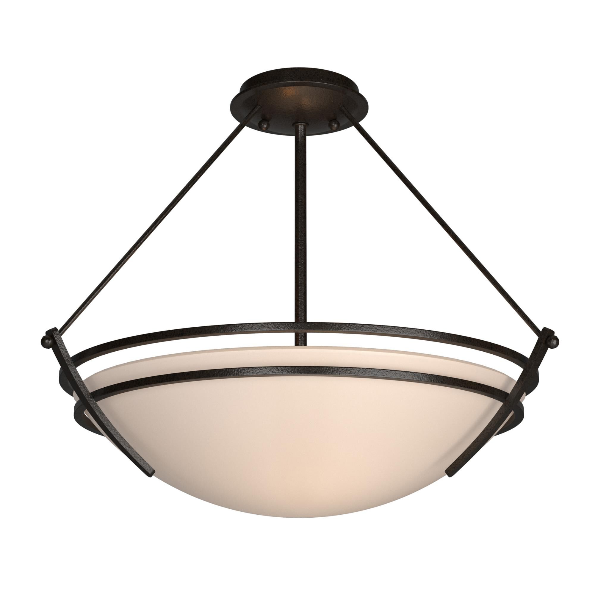 Presidio Tryne 18 Inch 3 Light Semi Flush Mount by Hubbardton Forge