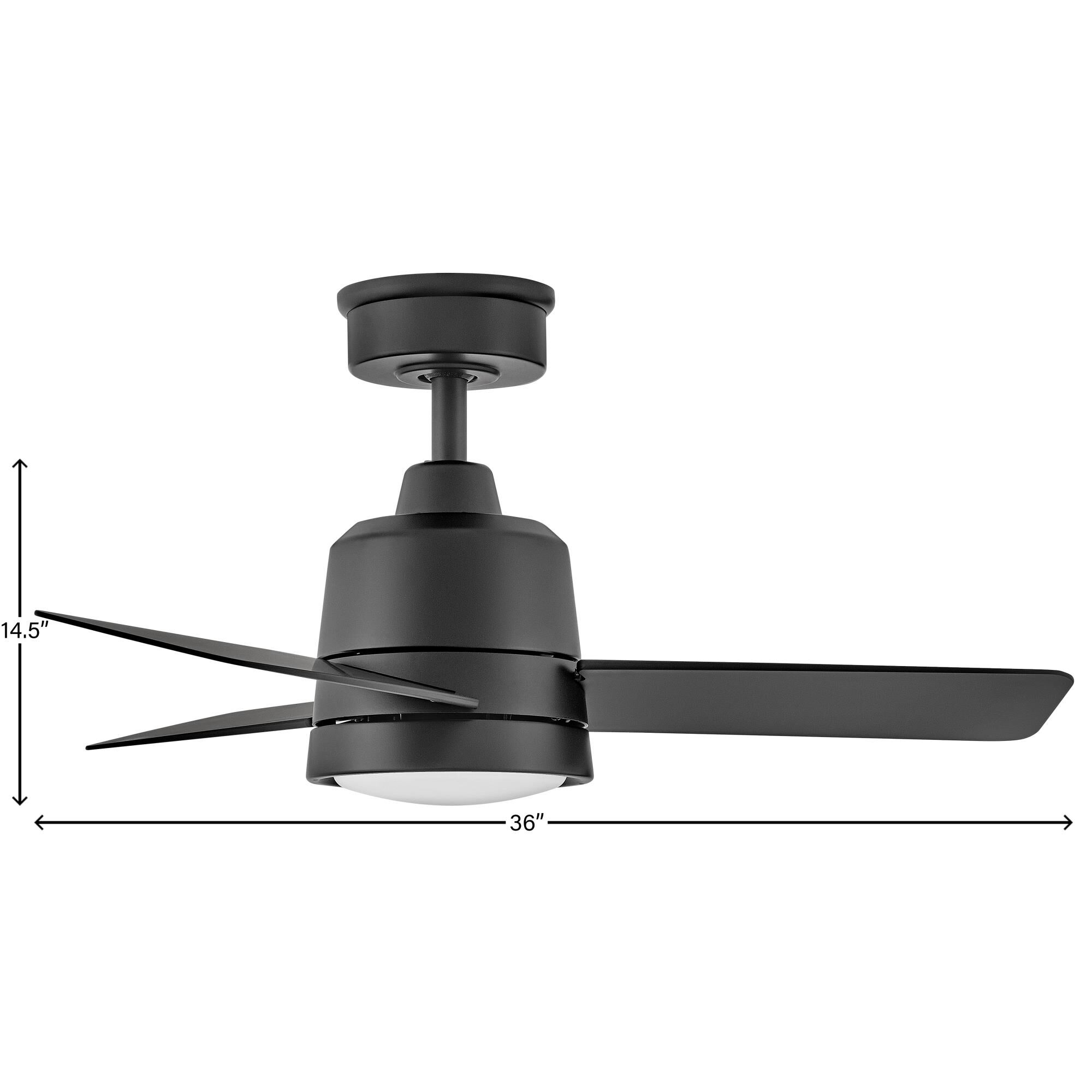 Chet Outdoor Rated 36 Inch Ceiling Fan with Light Kit by Hinkley Lighting