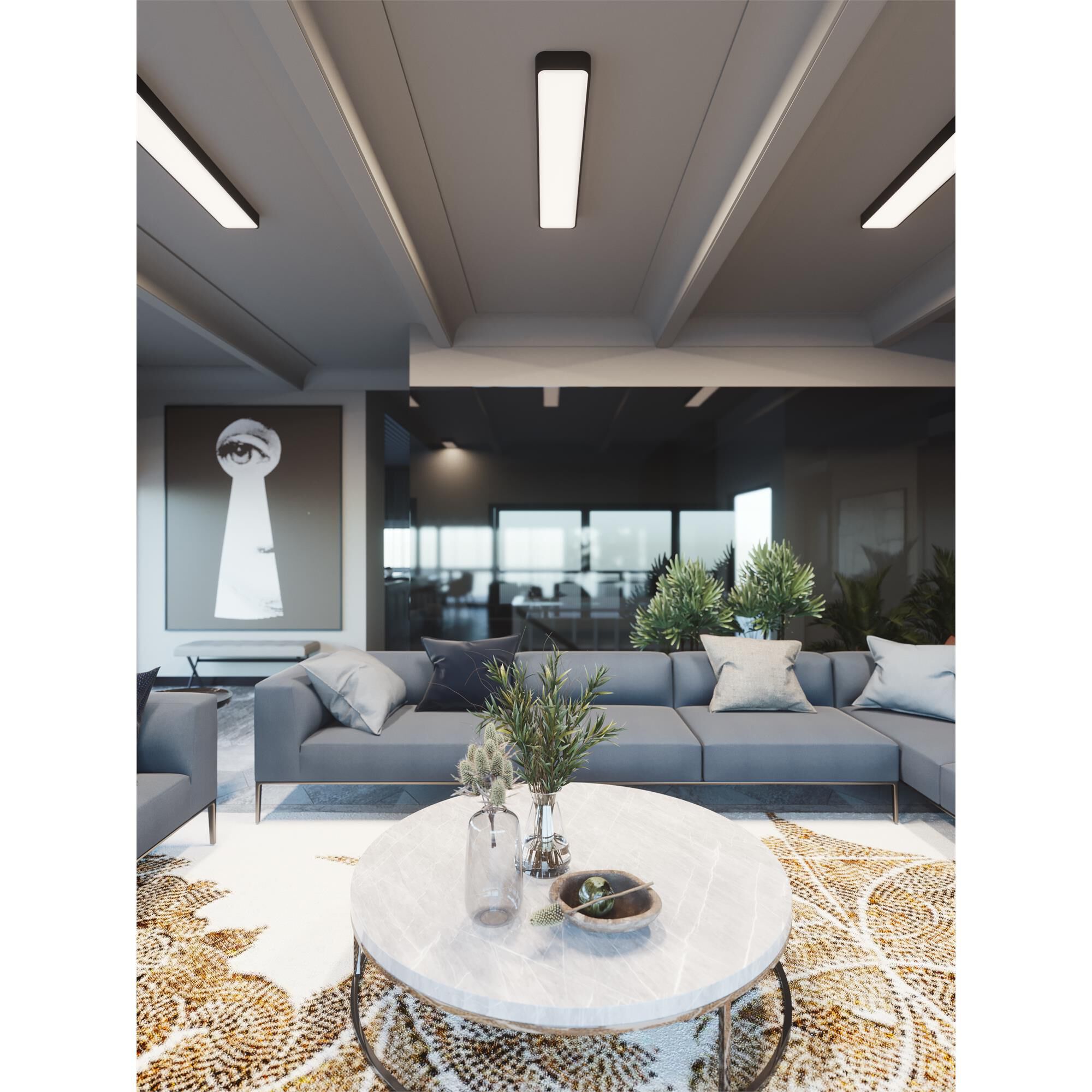 Shown in Black finish and Black Acrylic shade