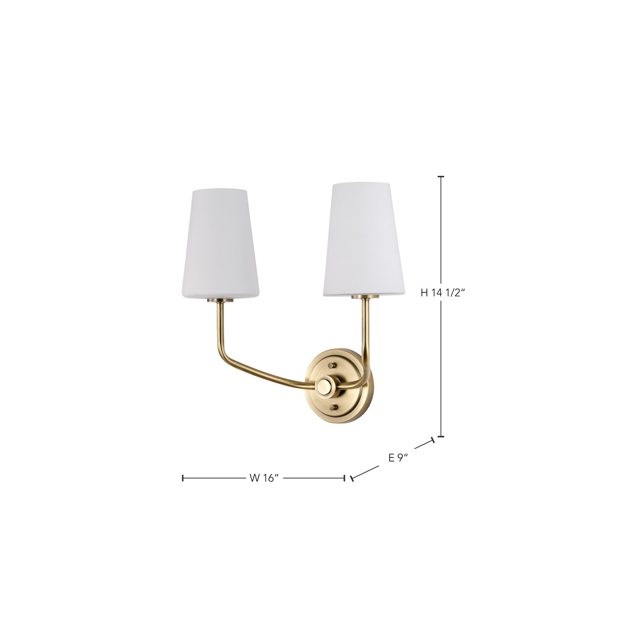 Cordello 2 Light Wall Sconce by Nuvo Lighting