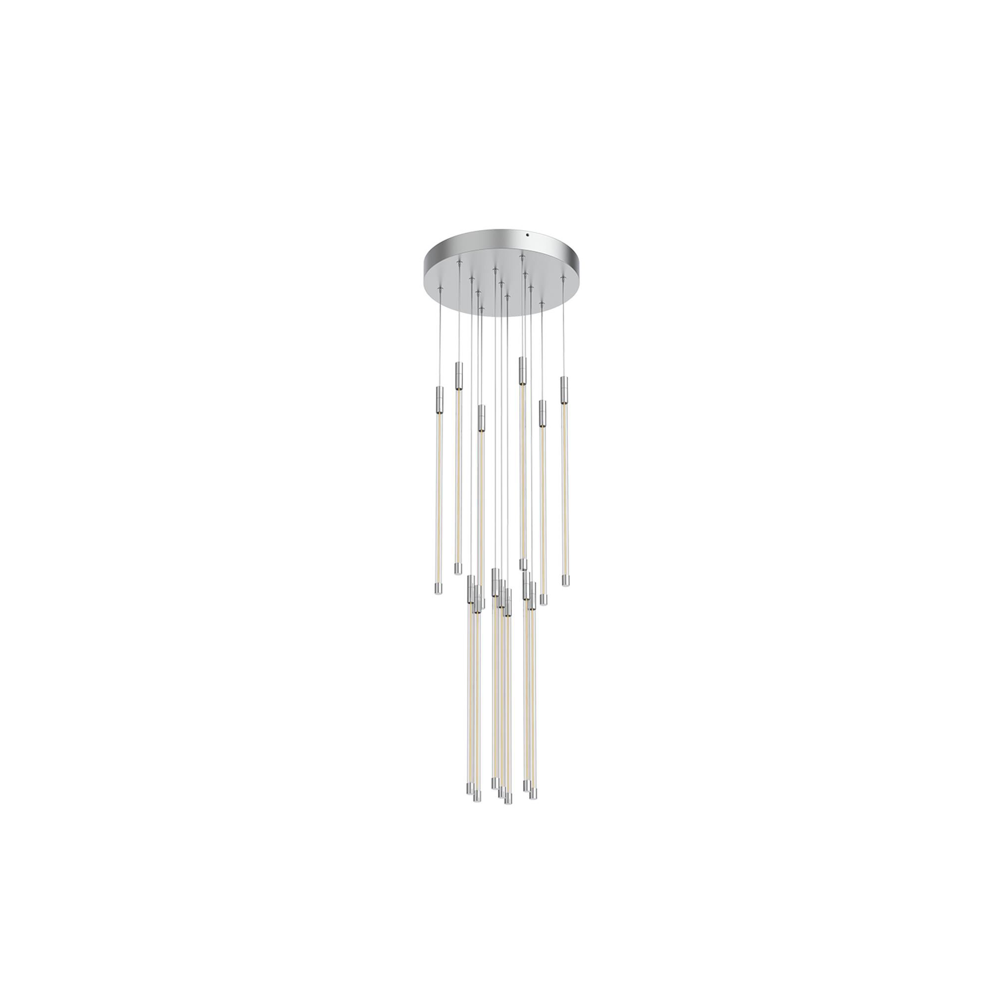 Shown in Chrome finish and Clear glass