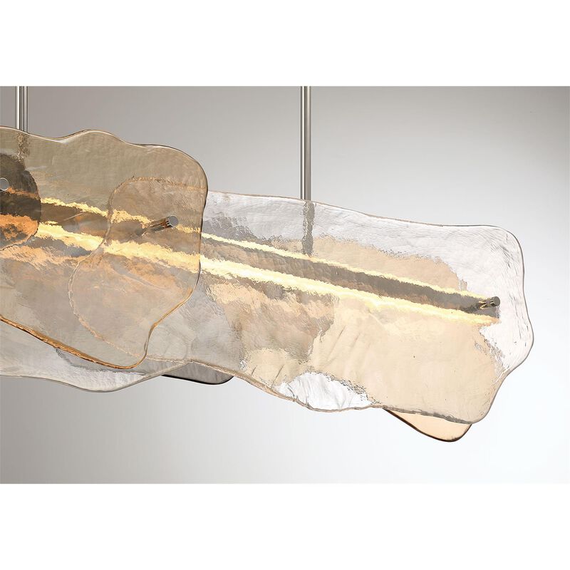 Grotto Large Linear Chandelier by Eurofase Lighting