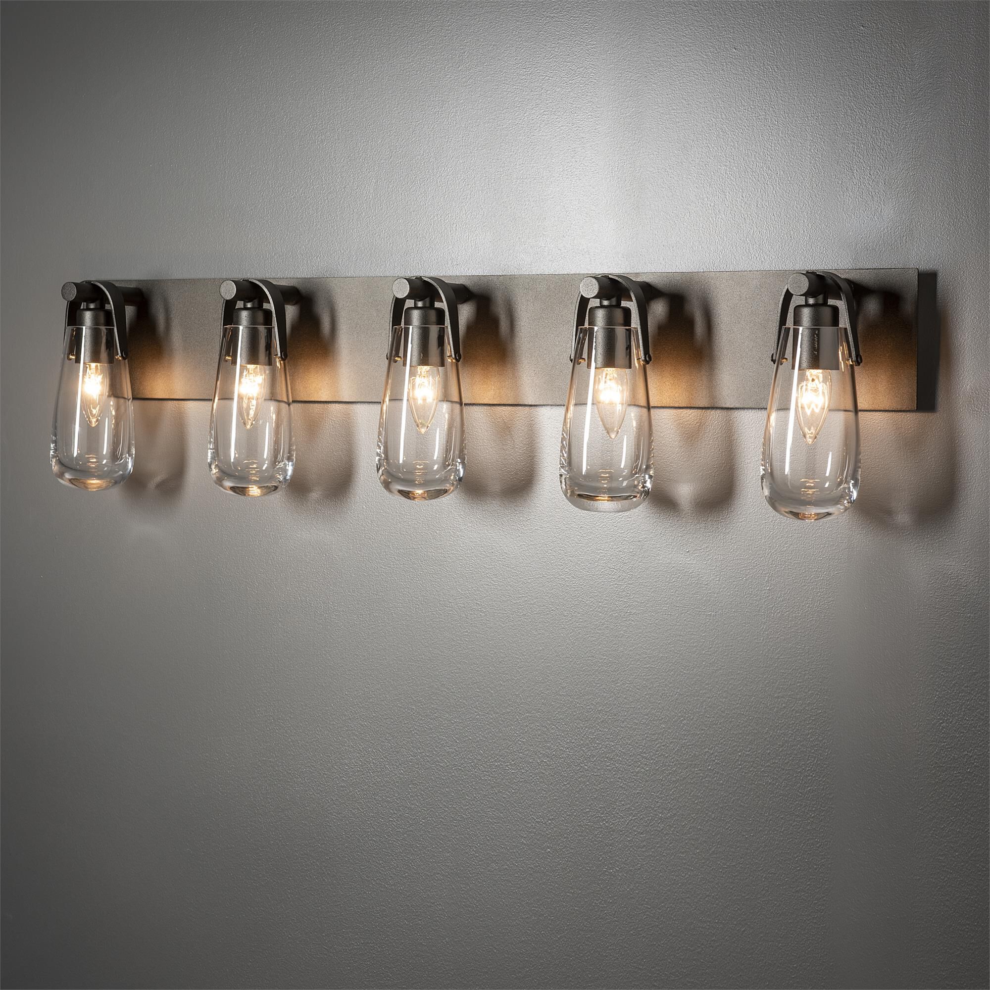 Shown in Oil Rubbed Bronze finish and Clear glass