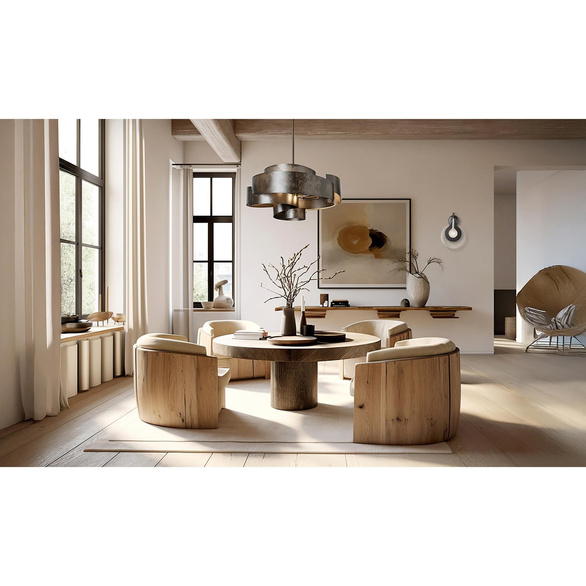 Zen 34 Inch Large Pendant by Hubbardton Forge