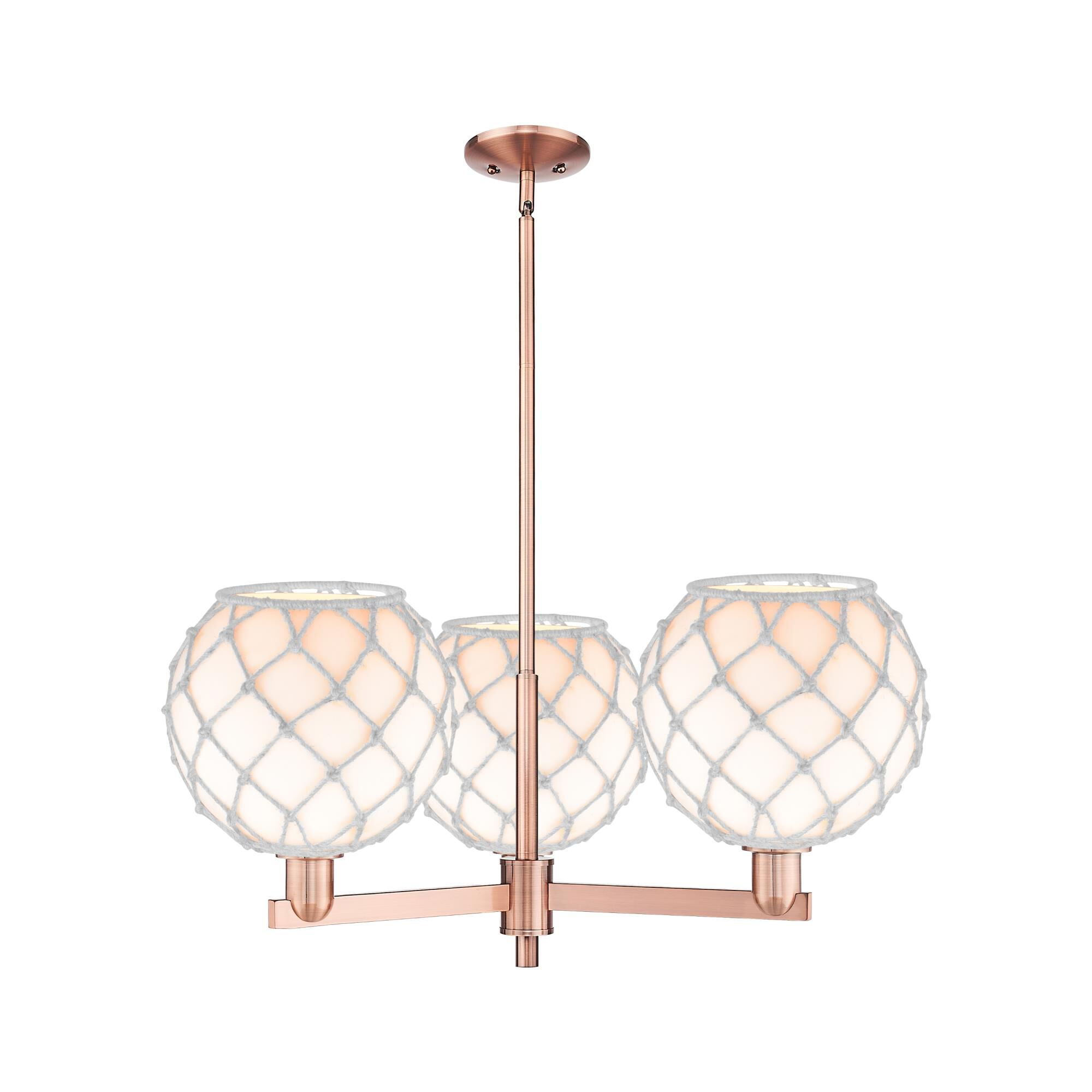 Bruno Marashlian Farmhouse Rope 32 Inch Chandelier by Innovations Lighting