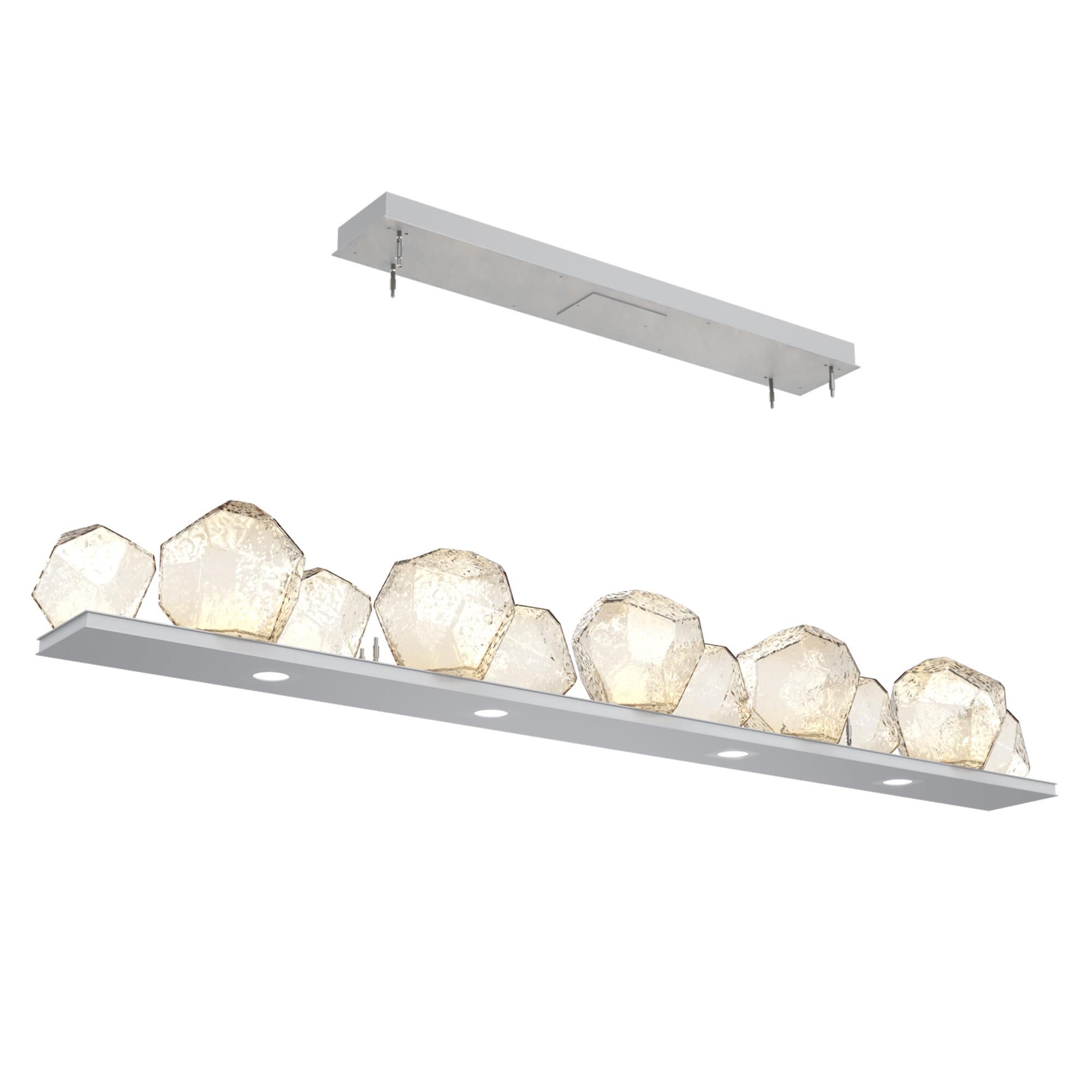 Shown in Classic Silver finish and Amber glass