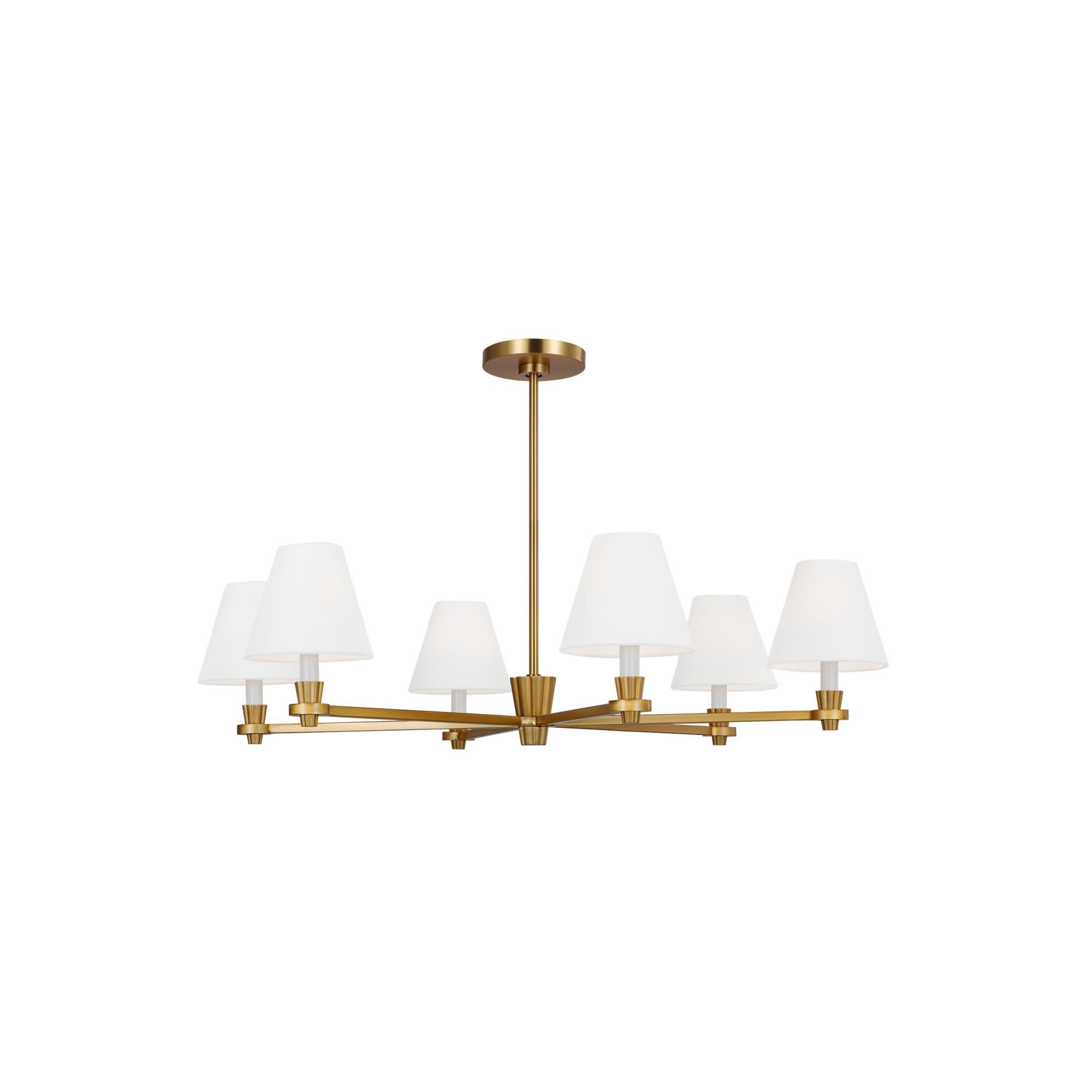 Alexa Hampton Paisley 36 Inch 6 Light Chandelier by Visual Comfort Studio Collection