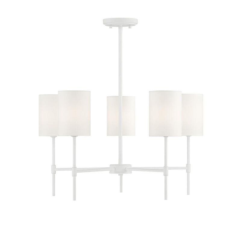 25 Inch 5 Light LED Chandelier by Meridian Lighting