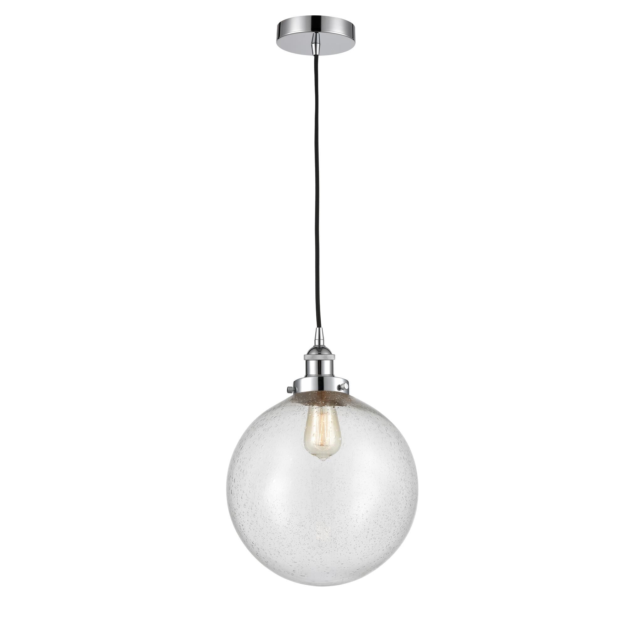 Shown in Polished Chrome finish and Seedy Beacon glass