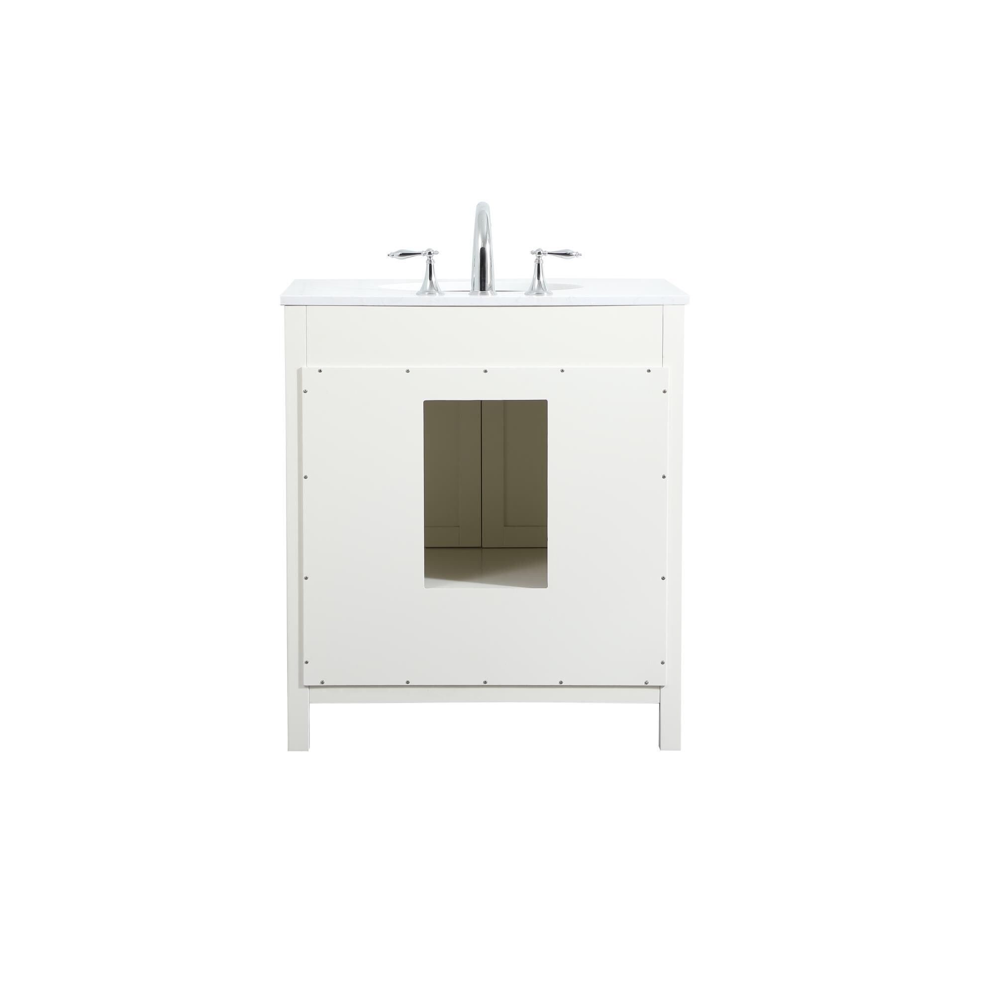 Shown in White finish