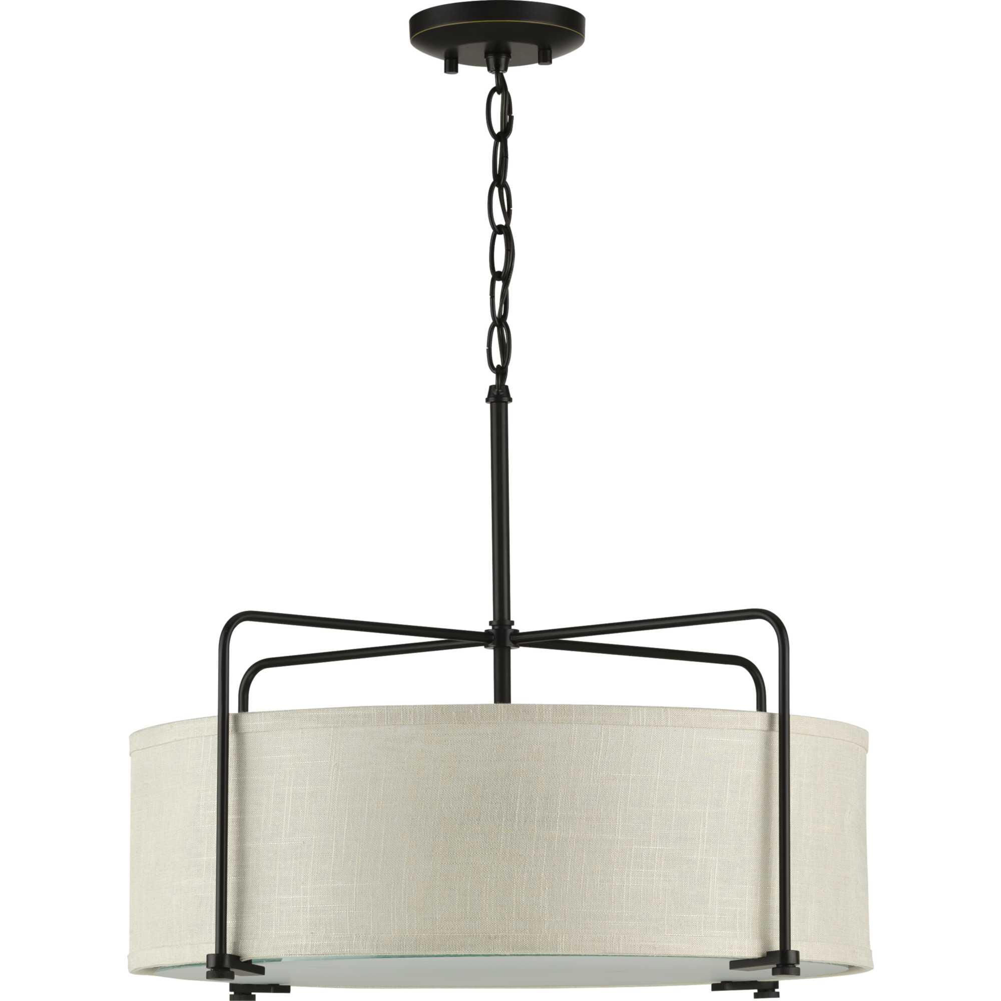 Kempsey 21 Inch 3 Light Semi Flush Mount by Progress Lighting
