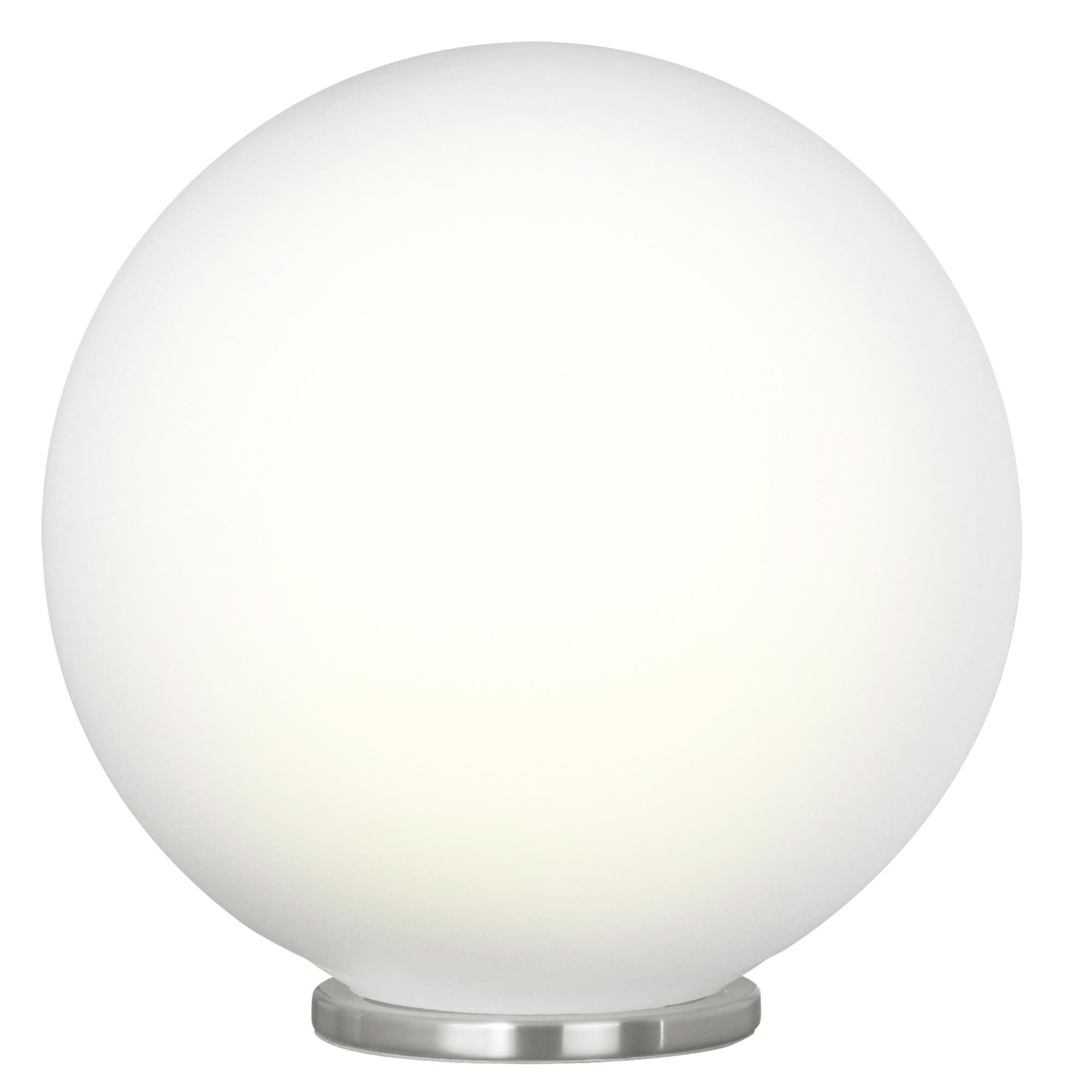 Shown in Silver finish and Opal Frosted glass and Round shade