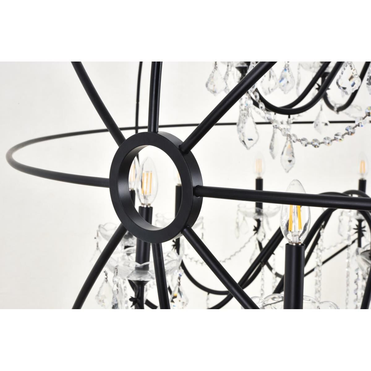 Shown in Black finish and Clear Royal Cut crystal