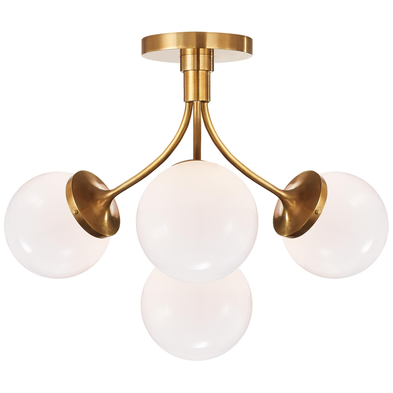 kate spade new york Prescott Semi Flush Mount by Visual Comfort Signature Collection