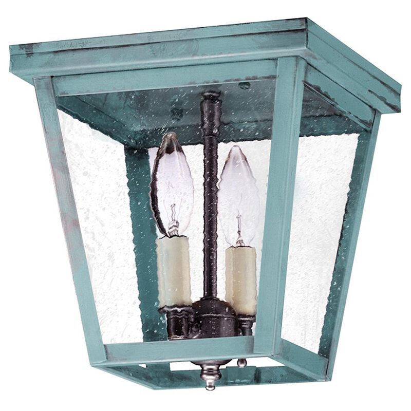 Williams 8 Inch 2 Light Outdoor Flush Mount by Northeast Lantern