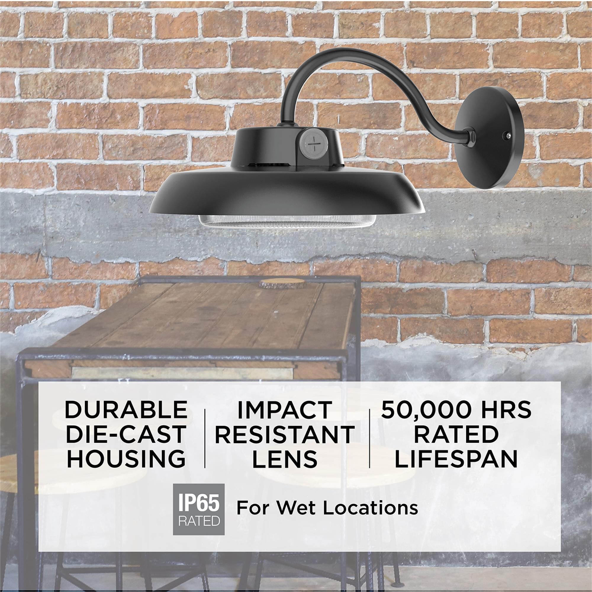 Shown in Black finish and Black Aluminum shade