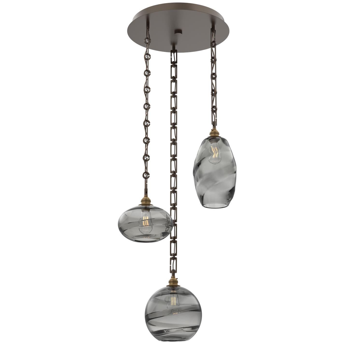 Levi Wilson Misto 21 Inch Multi Light Pendant by Hammerton Studio