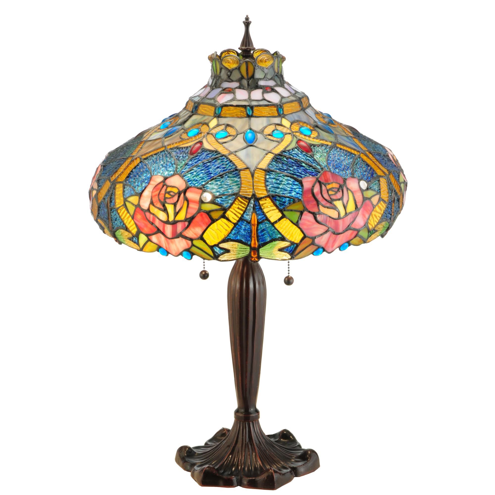 Dragonfly Rose 26 Inch Table Lamp by Meyda Lighting