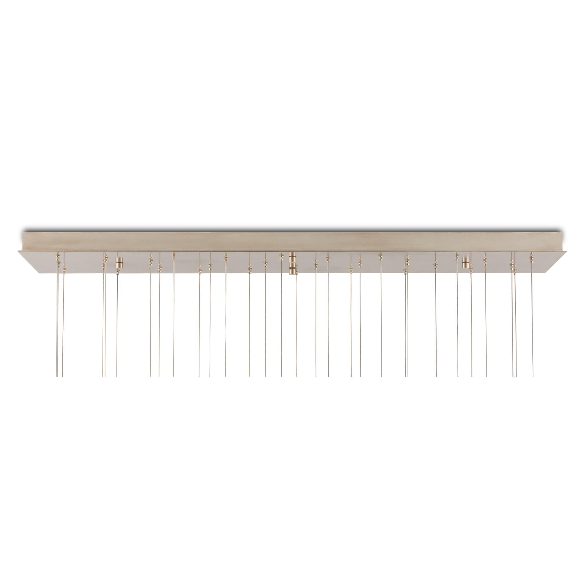 Glace 56 Inch 30 Light LED Linear Suspension Light by Currey and Company