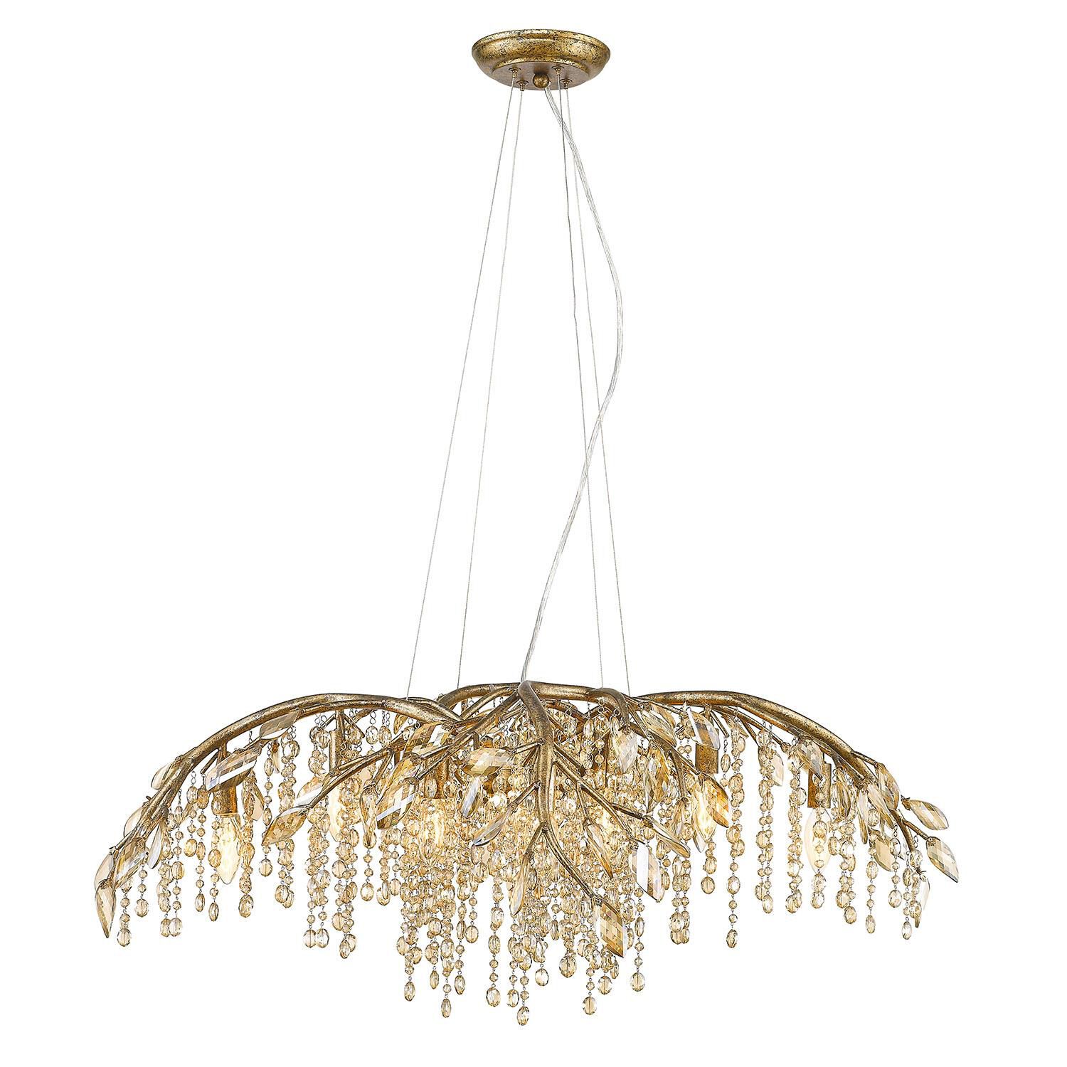 Autumn Twilight 40 Inch 12 Light Chandelier by Golden Lighting
