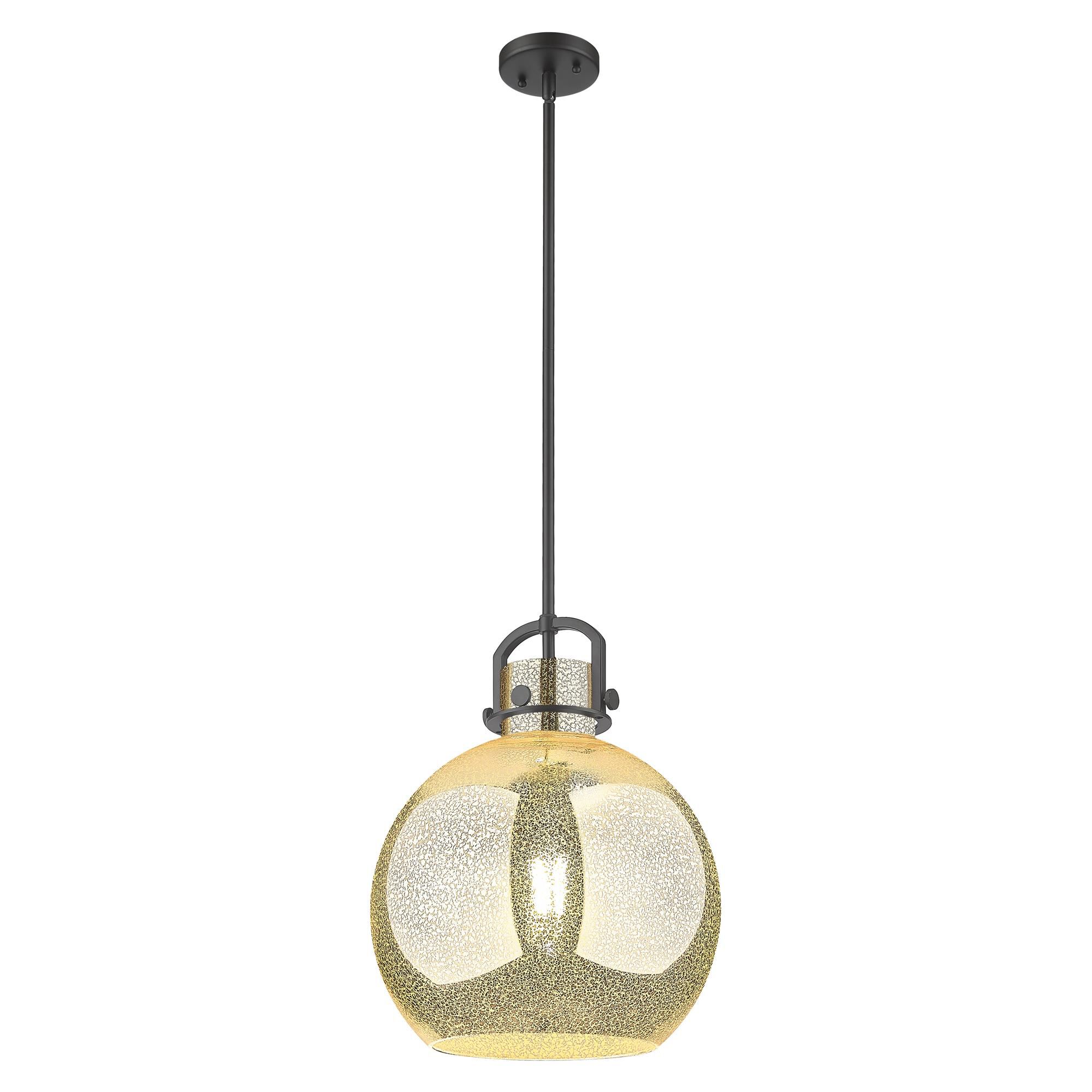 Shown in Matte Black finish and Mercury shade