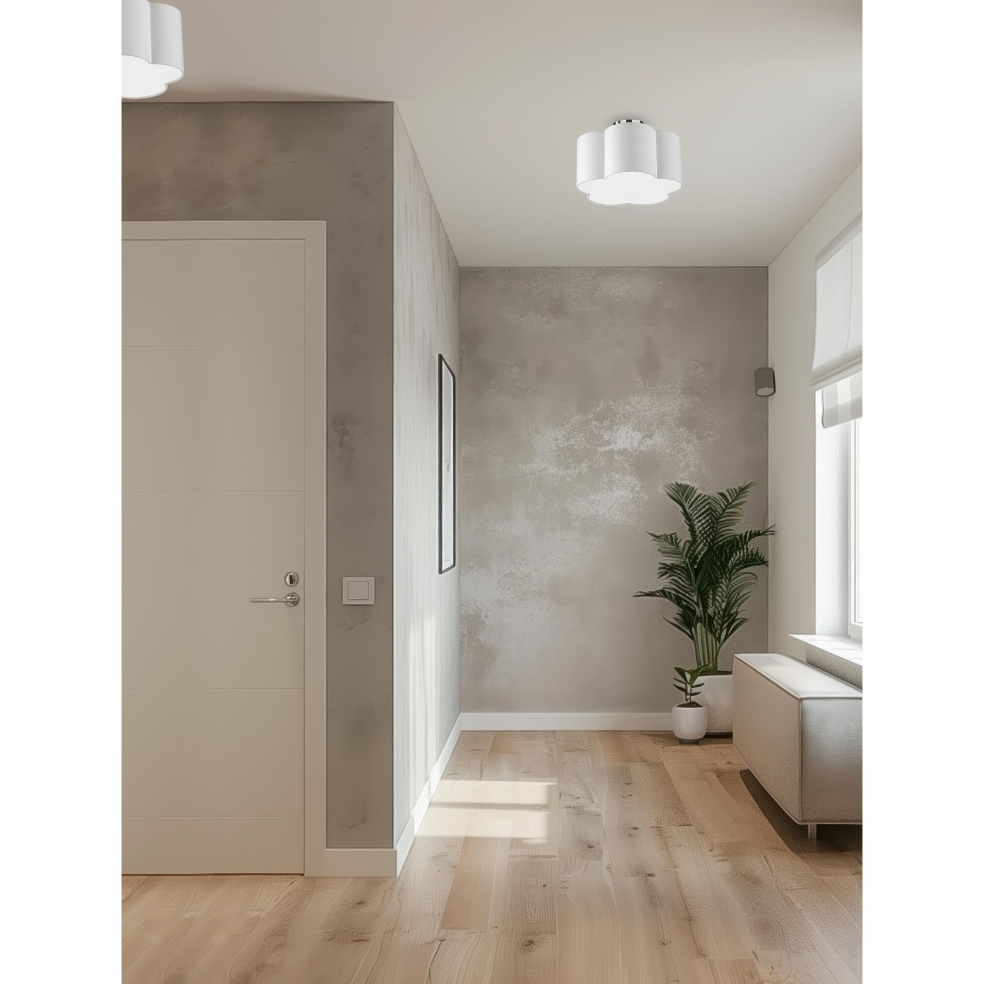 Phlox 15 Inch 3 Light Flush Mount by Dainolite