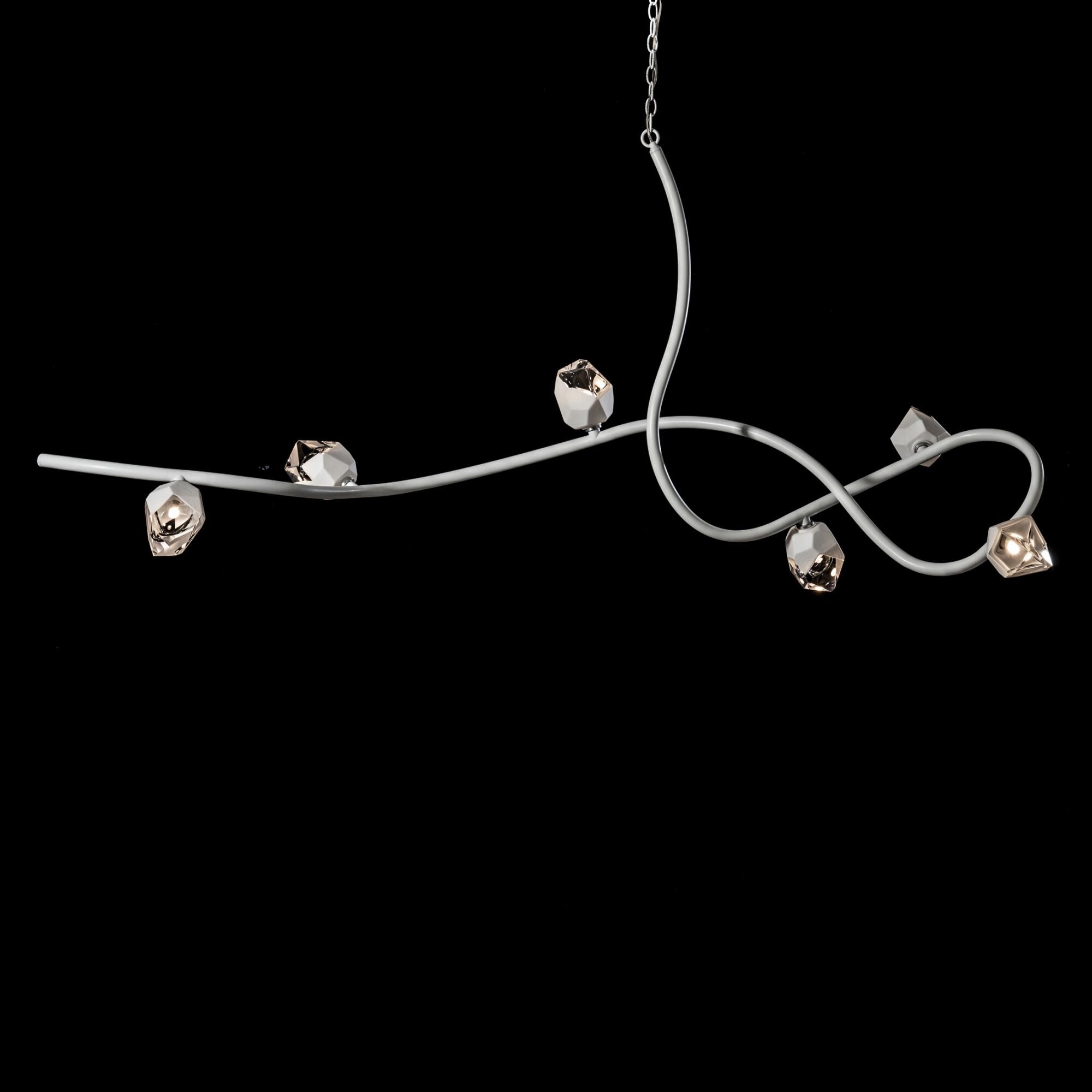 Glacier 69 Inch 6 Light Multi Light Pendant by Hubbardton Forge