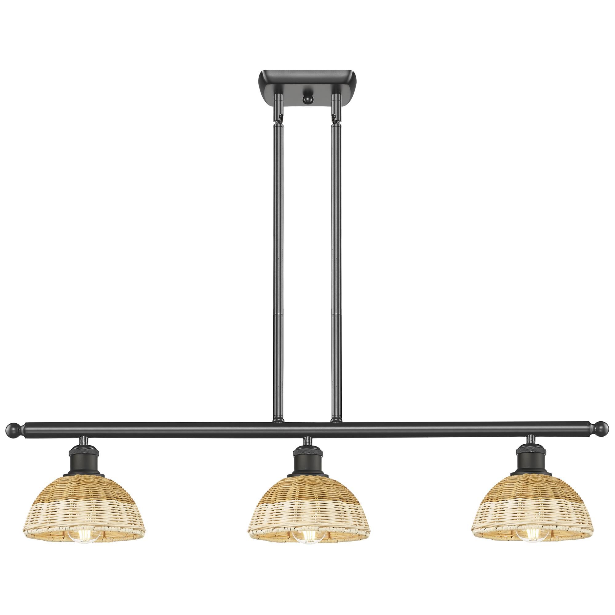 Shown in Oil Rubbed Bronze finish and Natural shade